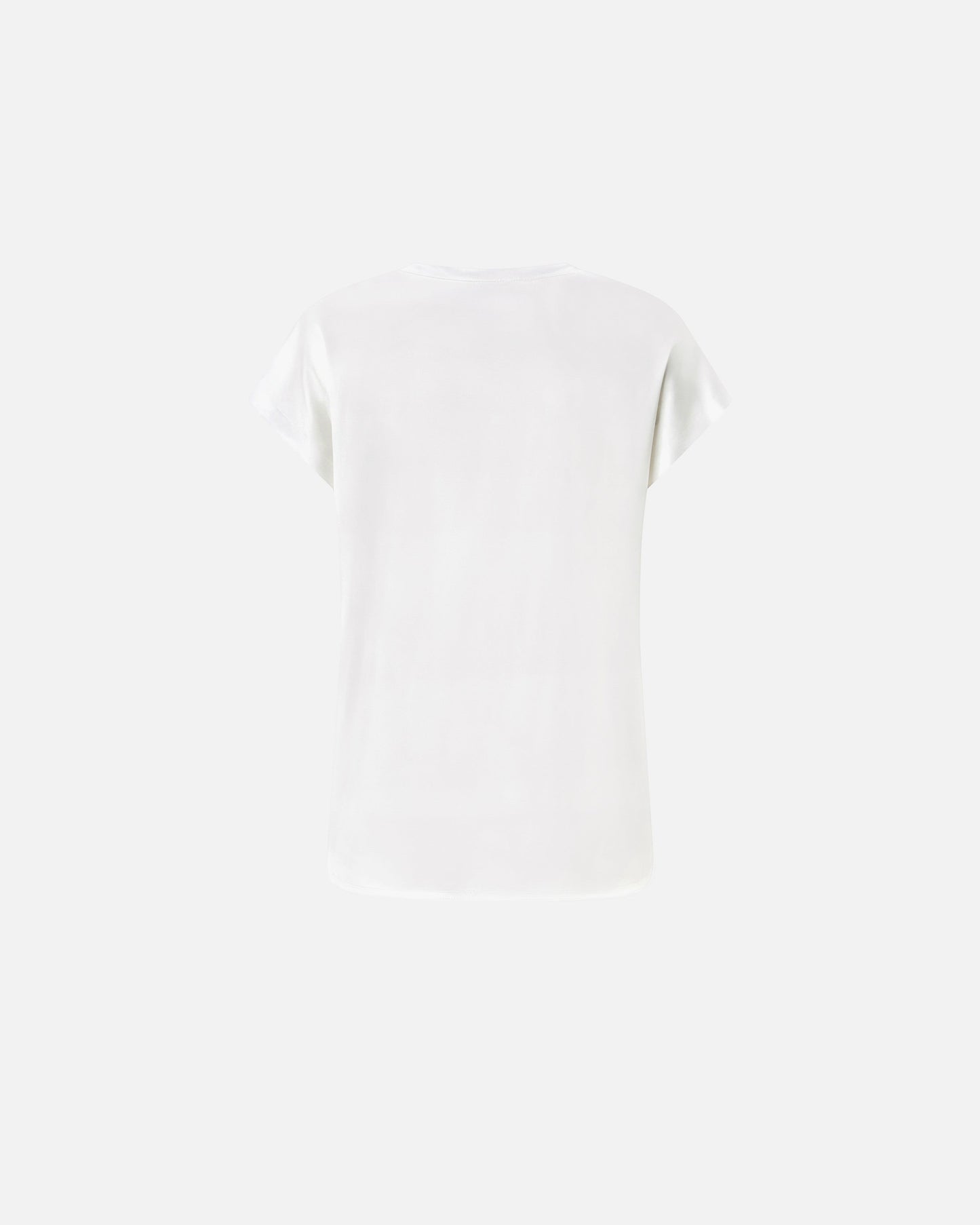 Satin blouse with cap sleeves