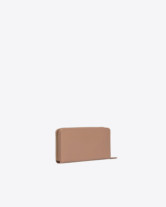 Zip-around leather purse