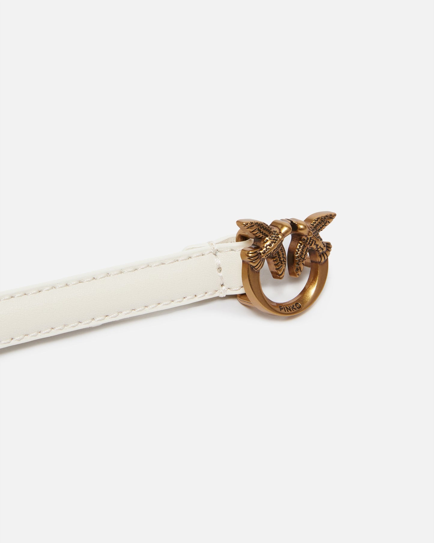 Thin belt with Love Birds buckle, 1cm