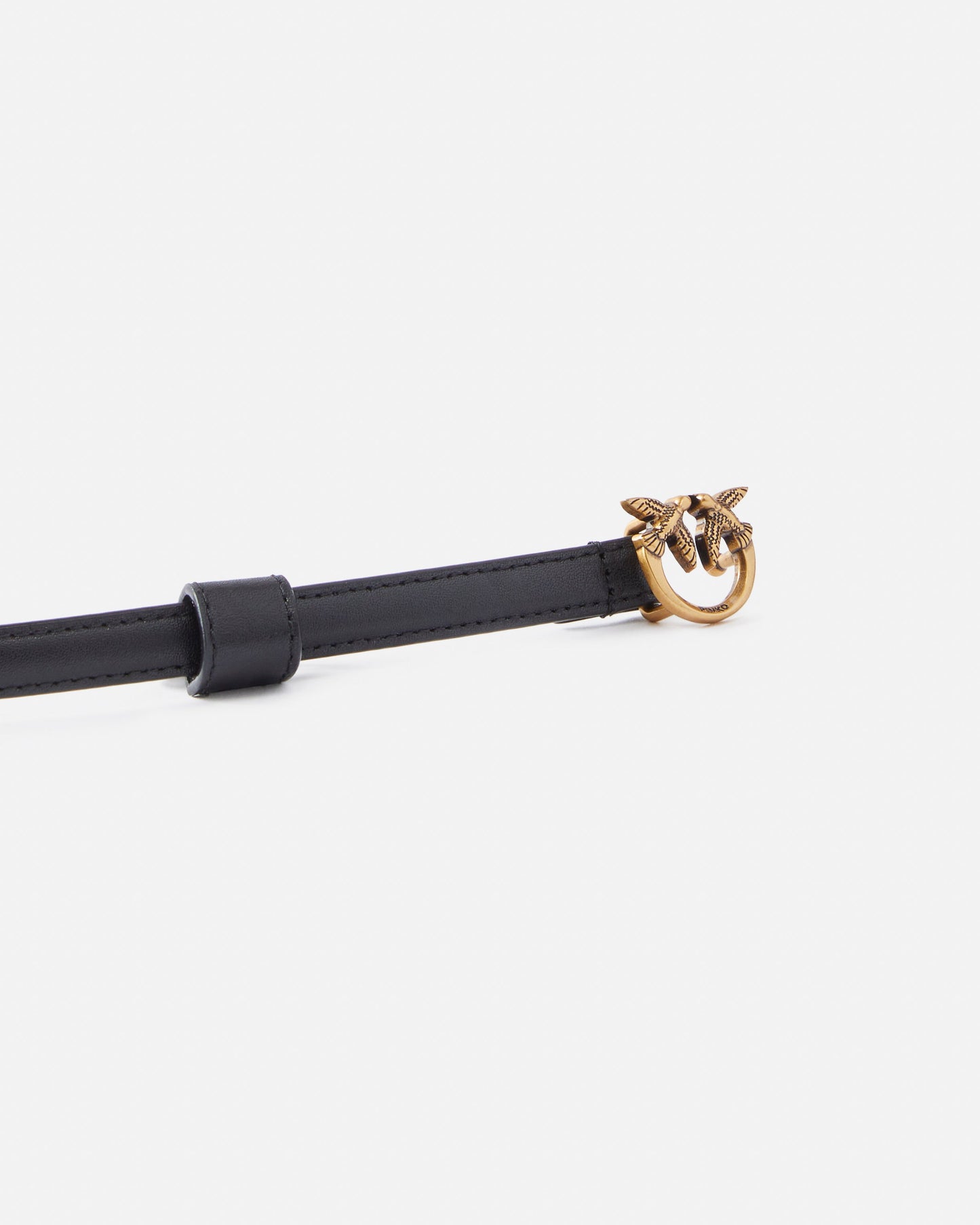 Thin belt with Love Birds buckle, 1cm