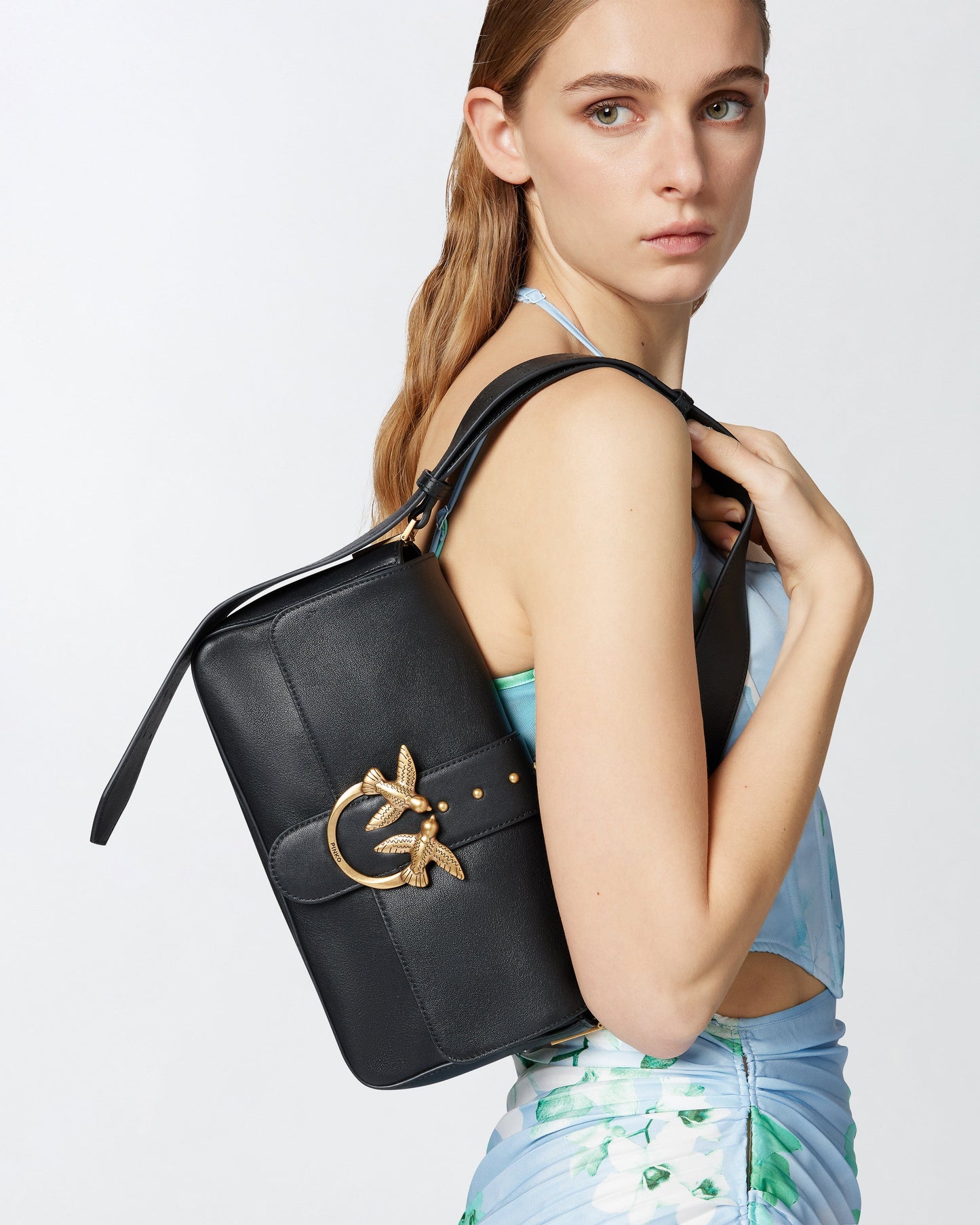 Medium shoulder bag Love Bag in leather