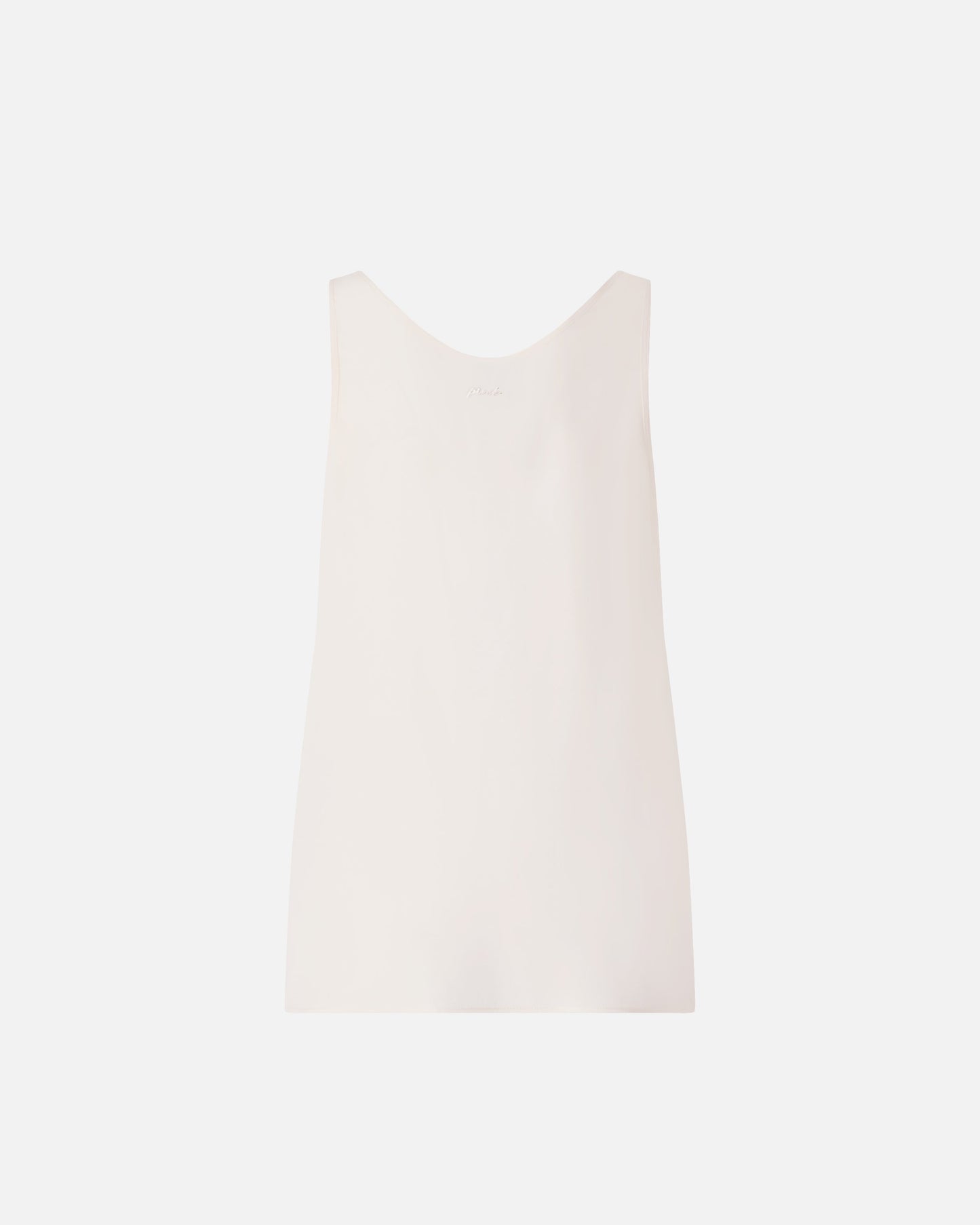 Vest top in sand wash silk