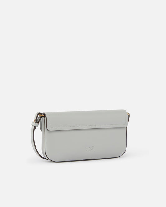 Saddle Flat medium shoulder bag in leather
