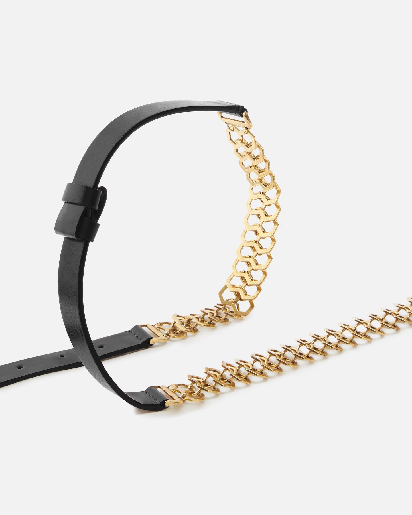 Belt with chain insert, 2 cm