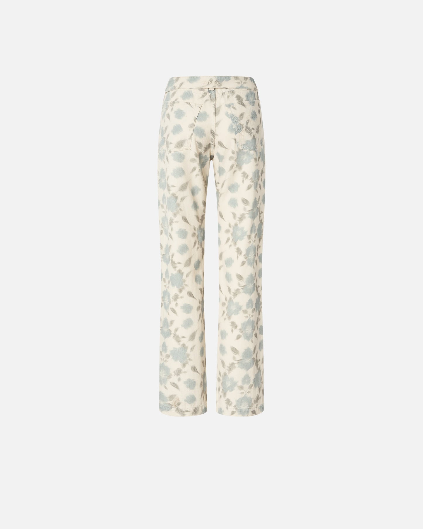 Wide-leg trousers with Cottage Flower print