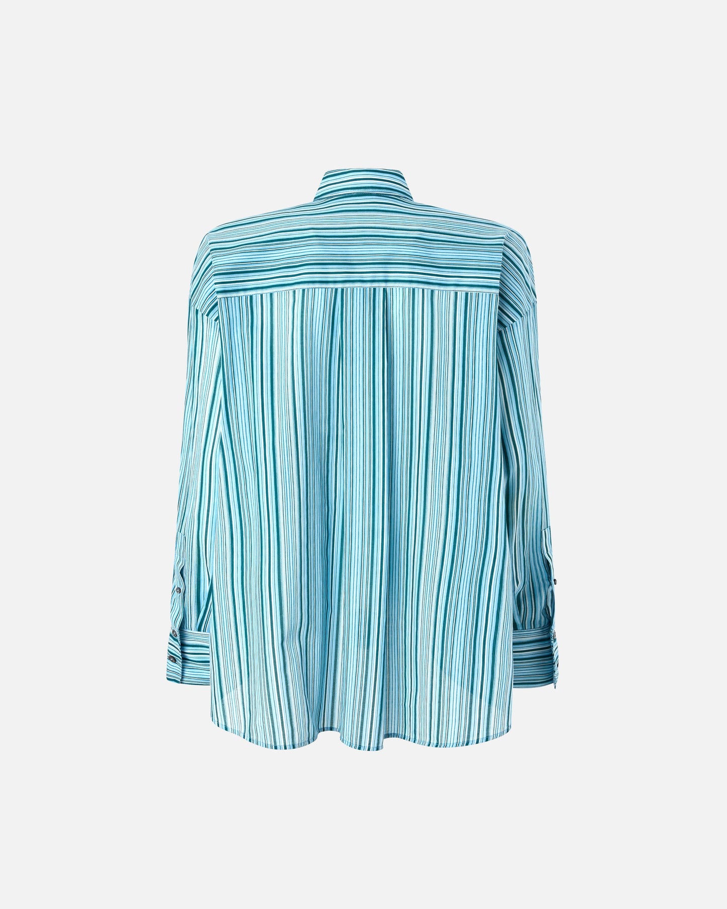 Striped cotton shirt with pockets