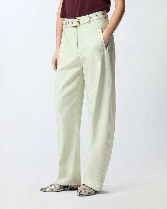 Trousers with belt