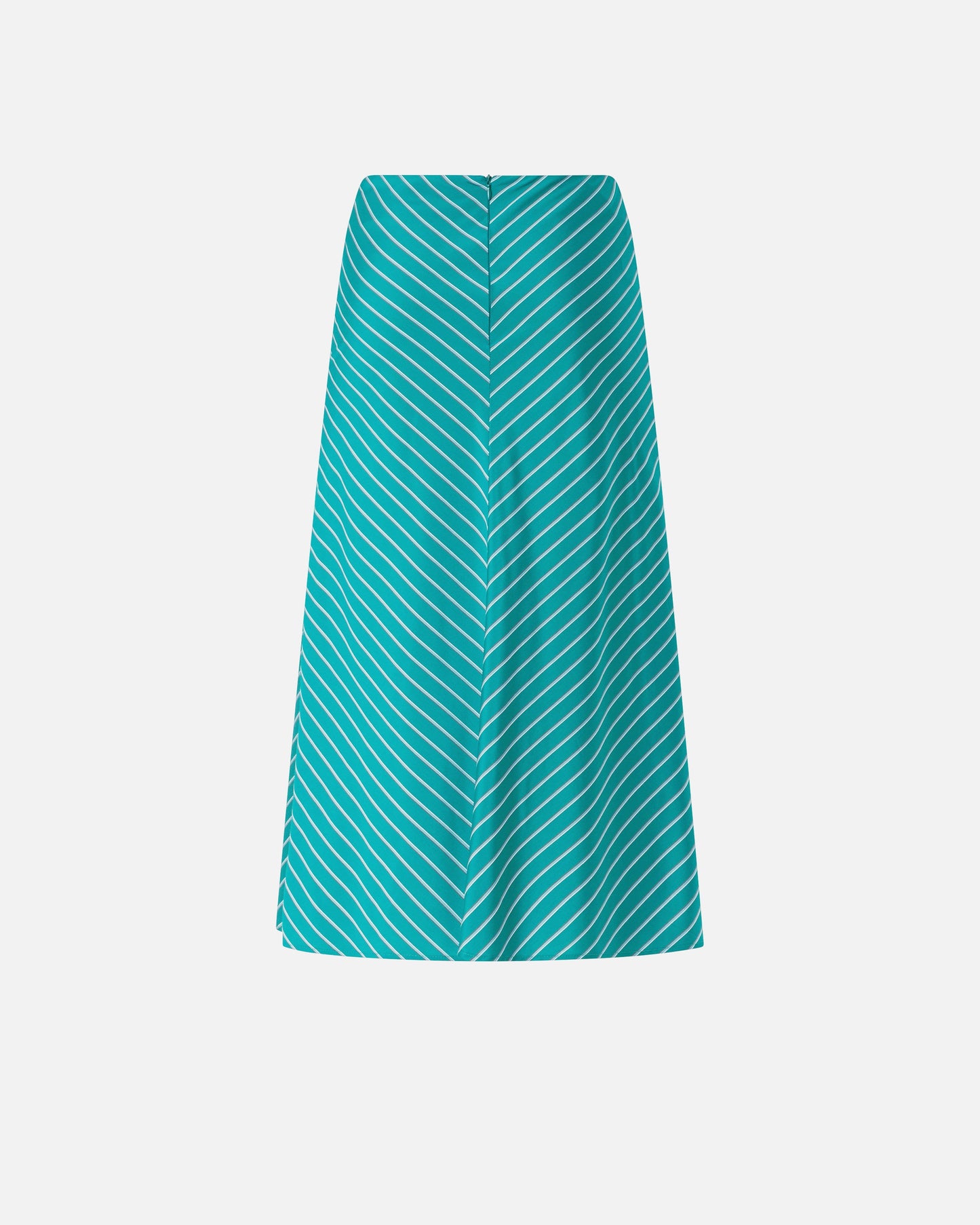Midi skirt with striped pattern and sash