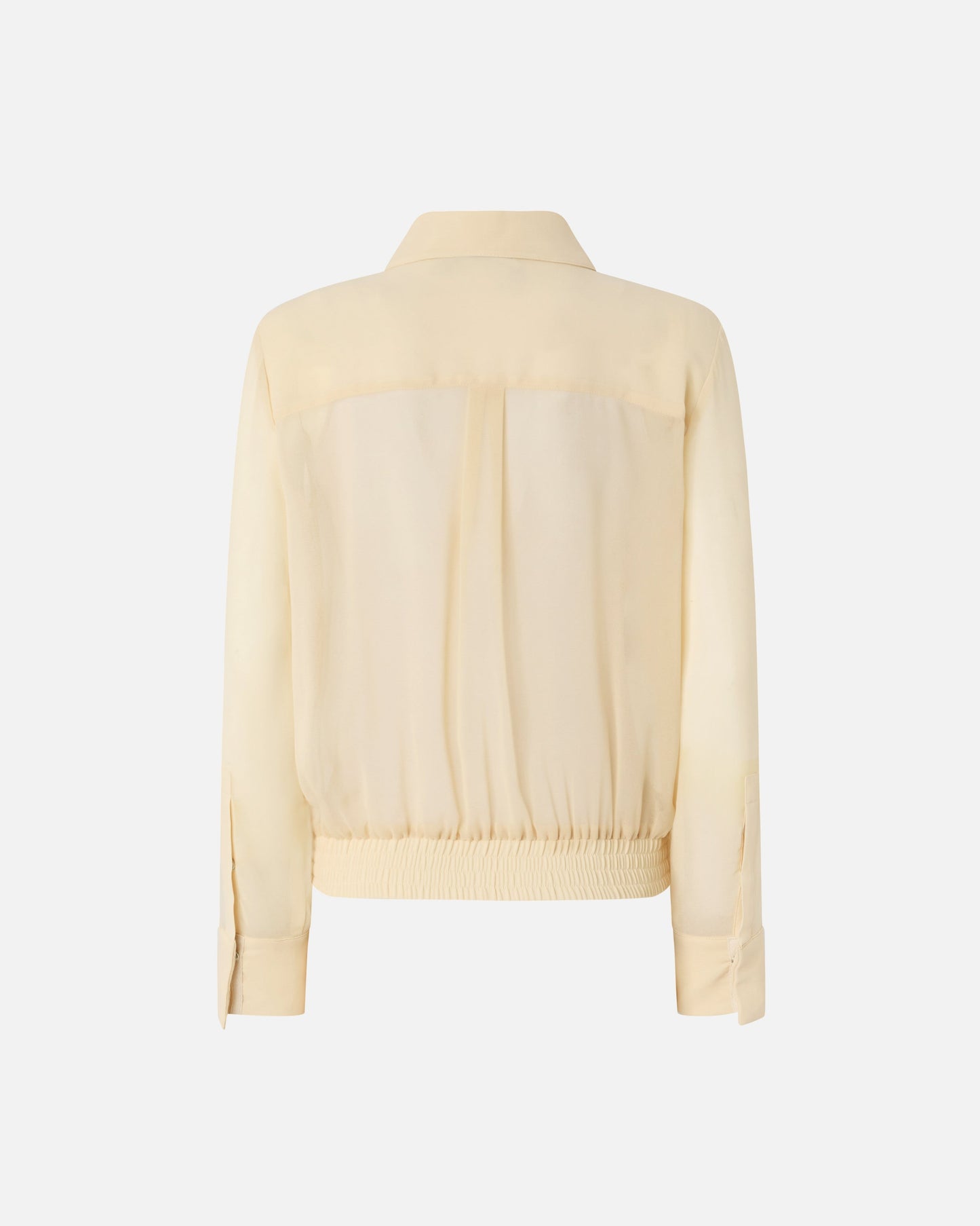 Semi-sheer shirt with metallic details