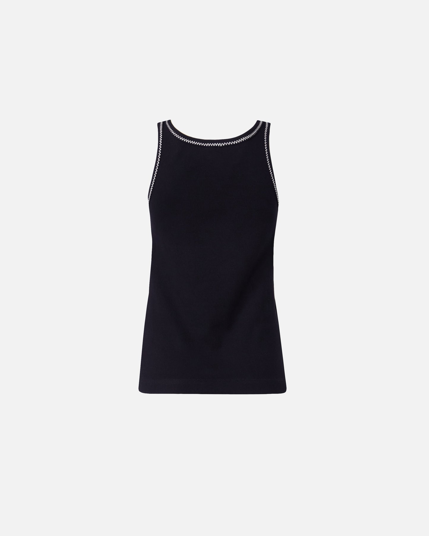 Ribbed vest top with Love Birds embroidery