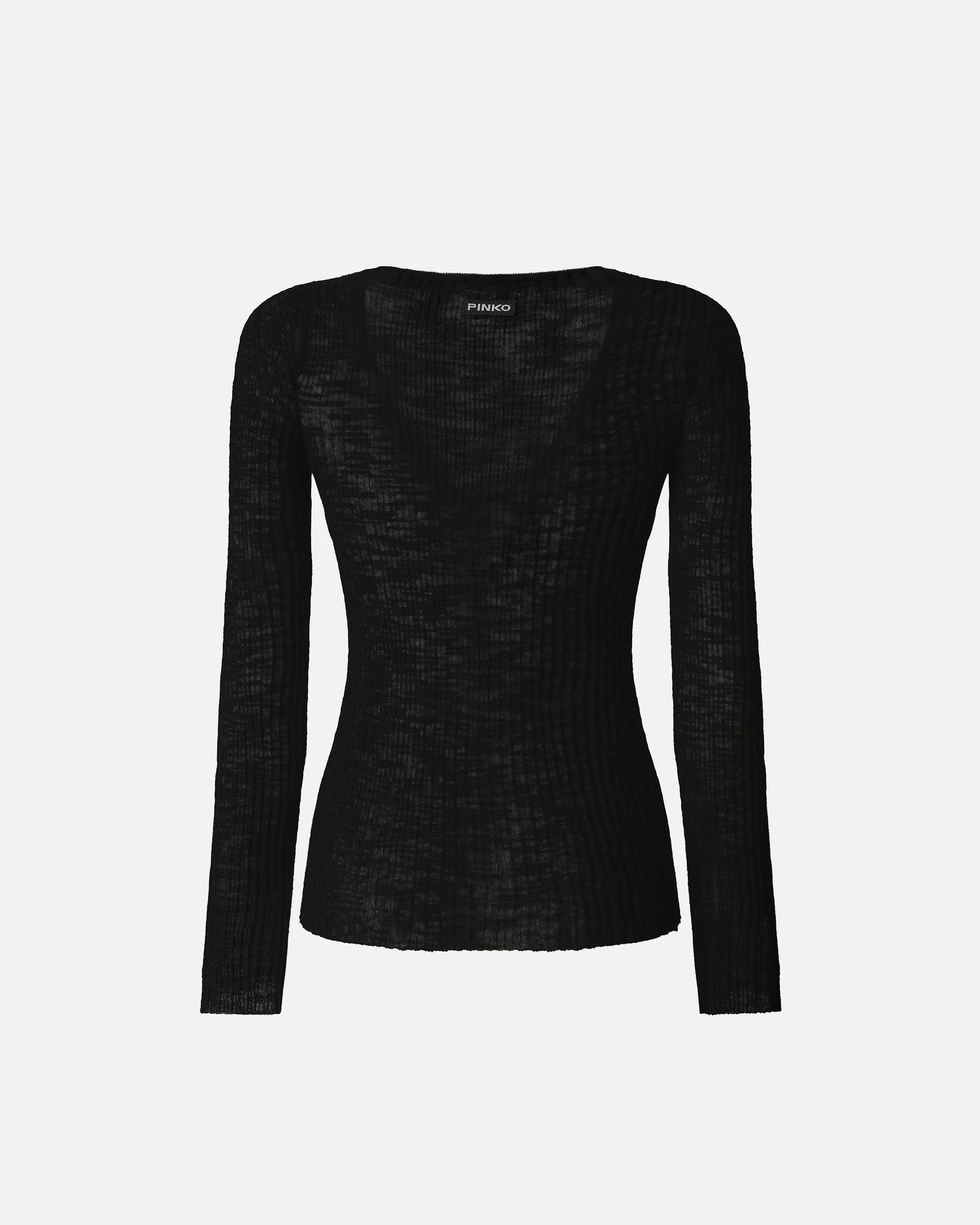 Lightweight ribbed cotton Henley sweater