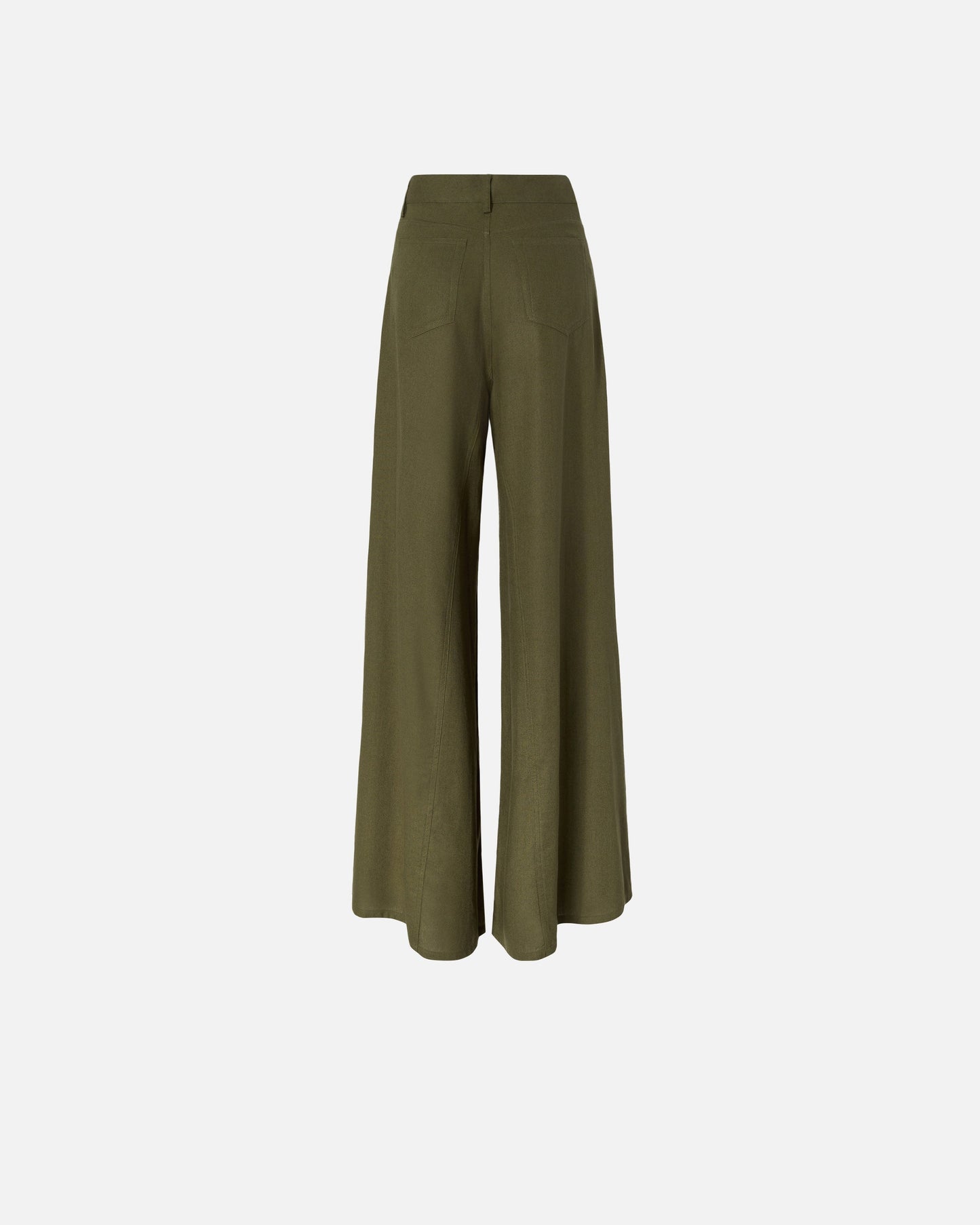 Wide leg linen trousers