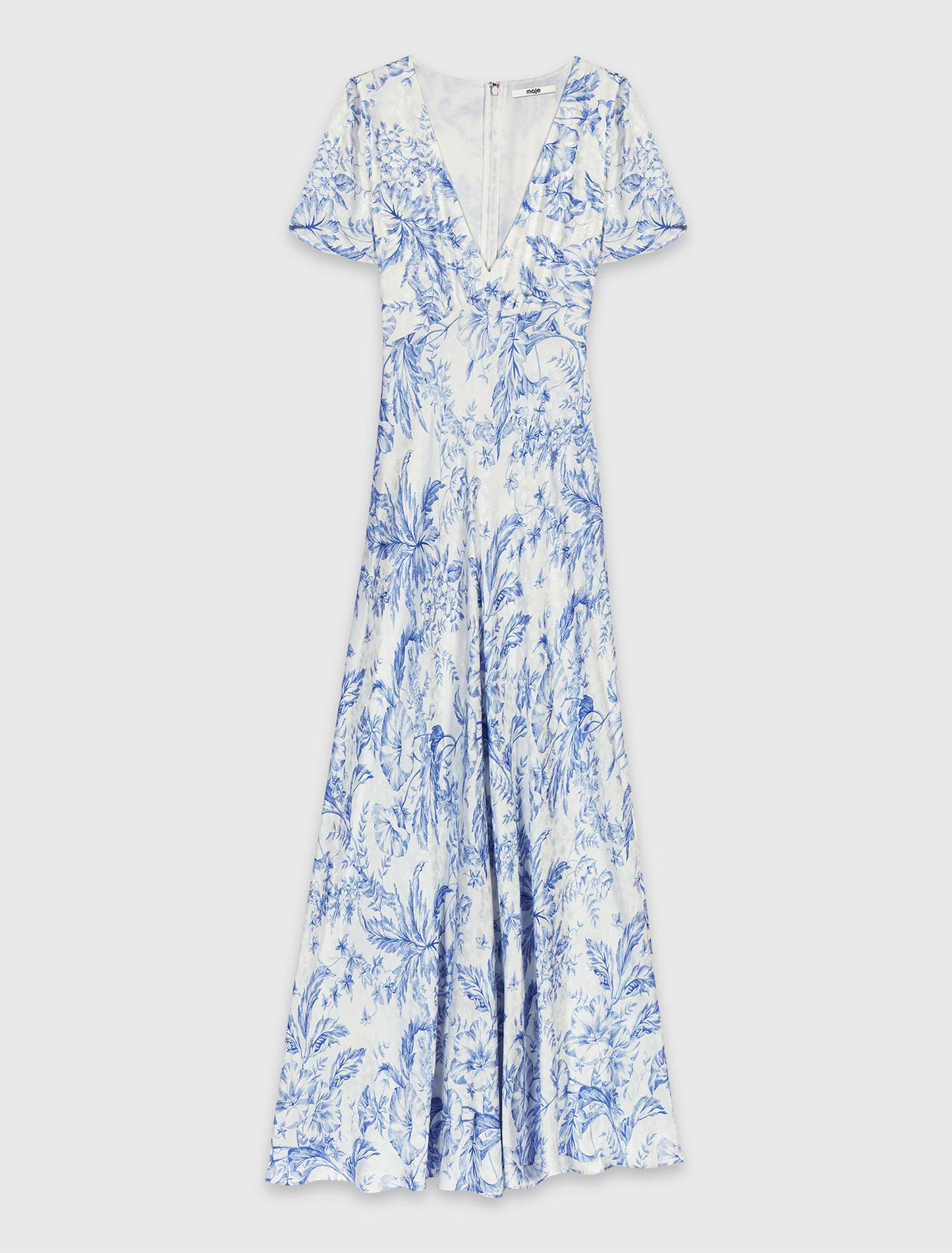 Flowing patterned maxi dress