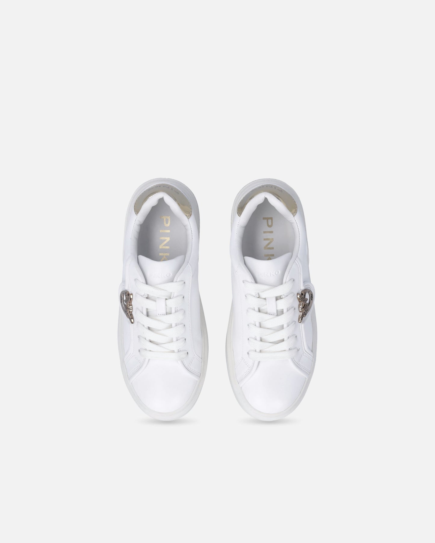 Leather sneakers with Love Birds logo