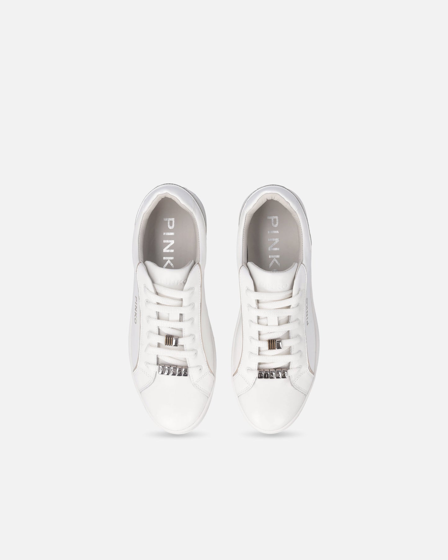 Leather sneakers with logo
