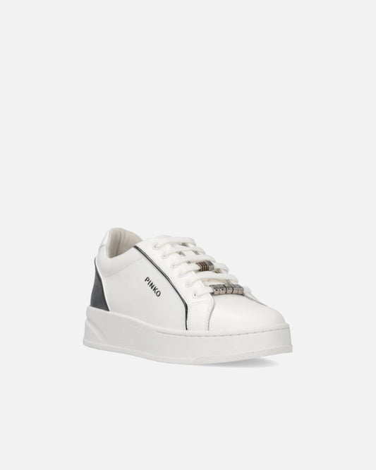 Leather sneakers with logo