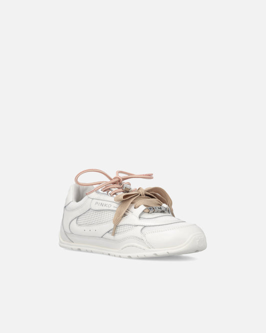 Sneakers with double laces, crystal and charms