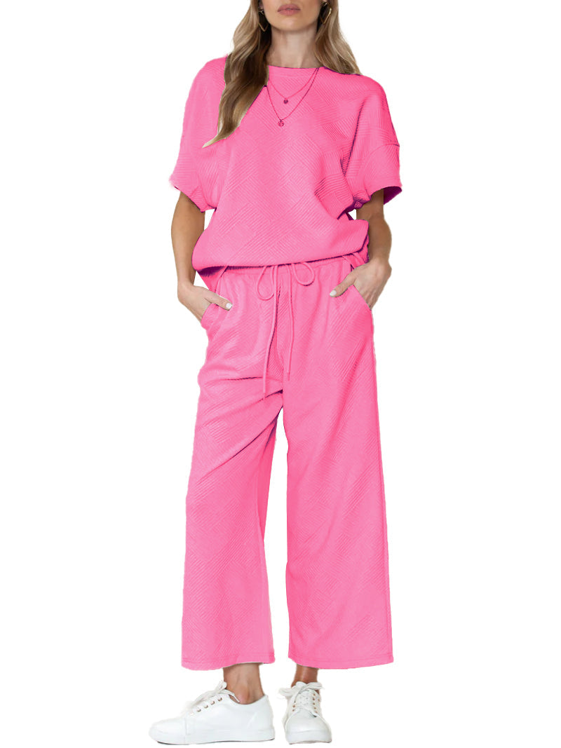 Luxuriöses Lounge-Set für Damen mit Textur (2 kaufen, kostenloser Versand)