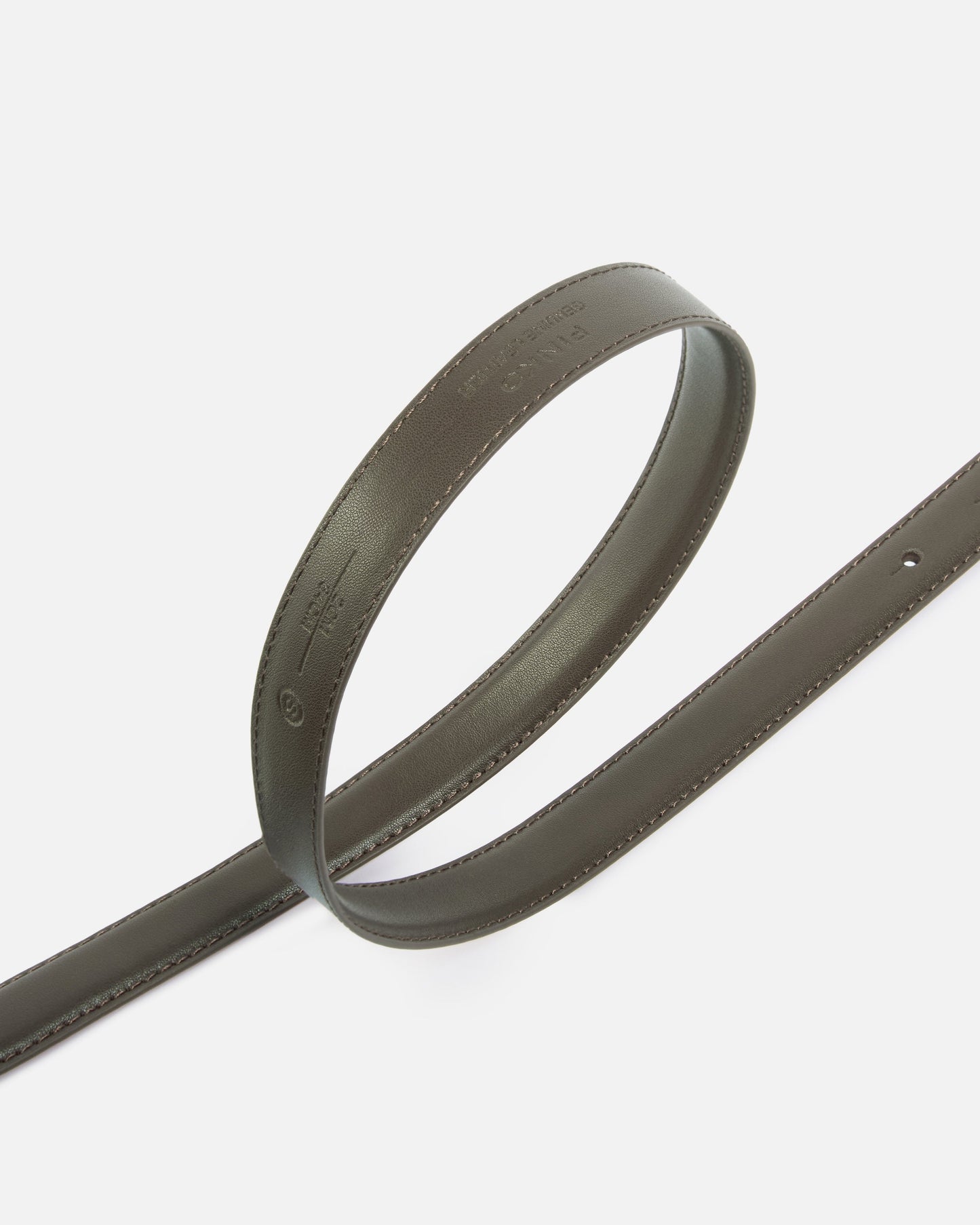 Love Birds thin leather belt 2cm