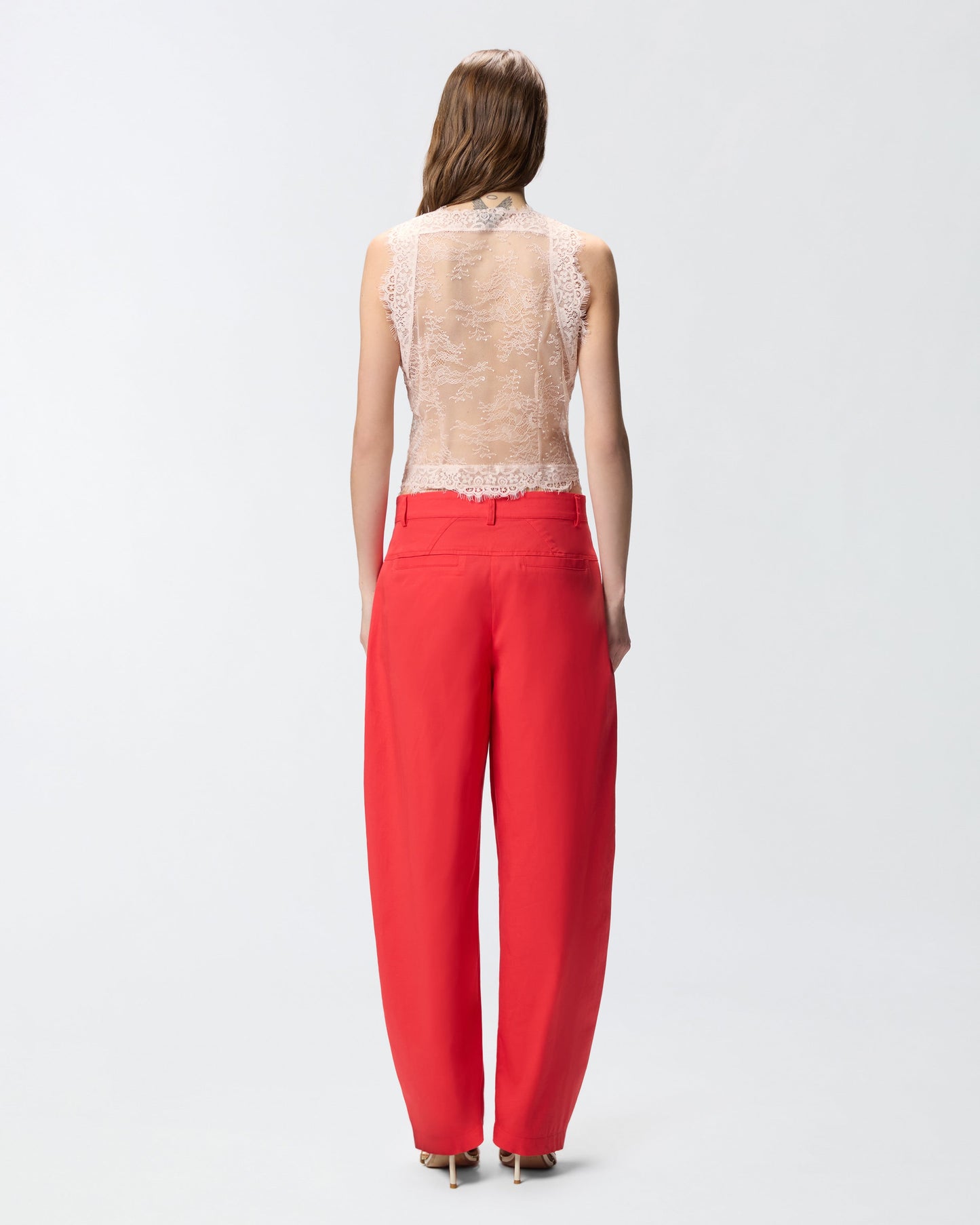 Valenciennes lace vest