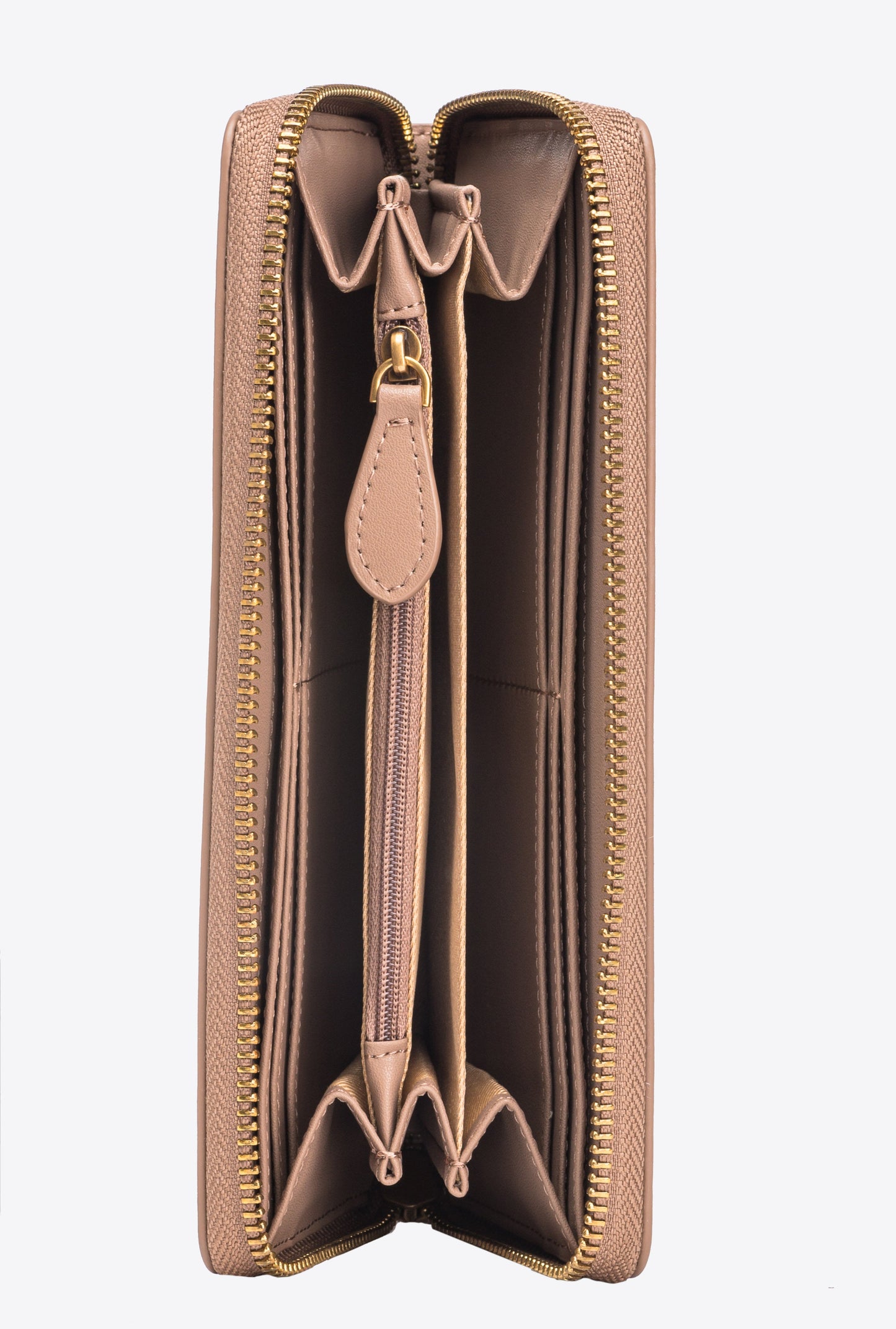 Zip-around leather purse
