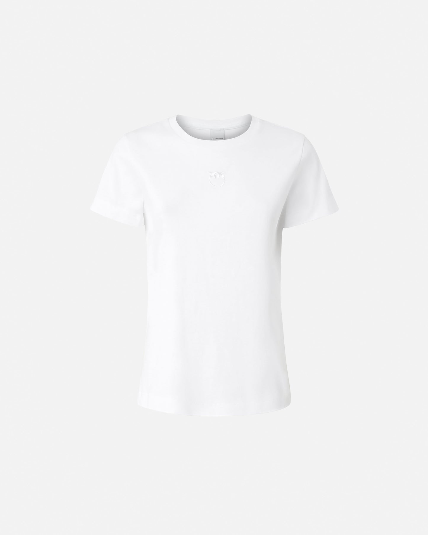 Short-sleeved T-shirt with embroidered logo