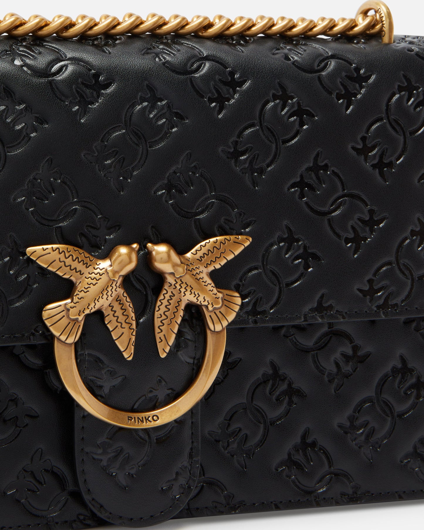 Love Bag leather crossbody bag with logo