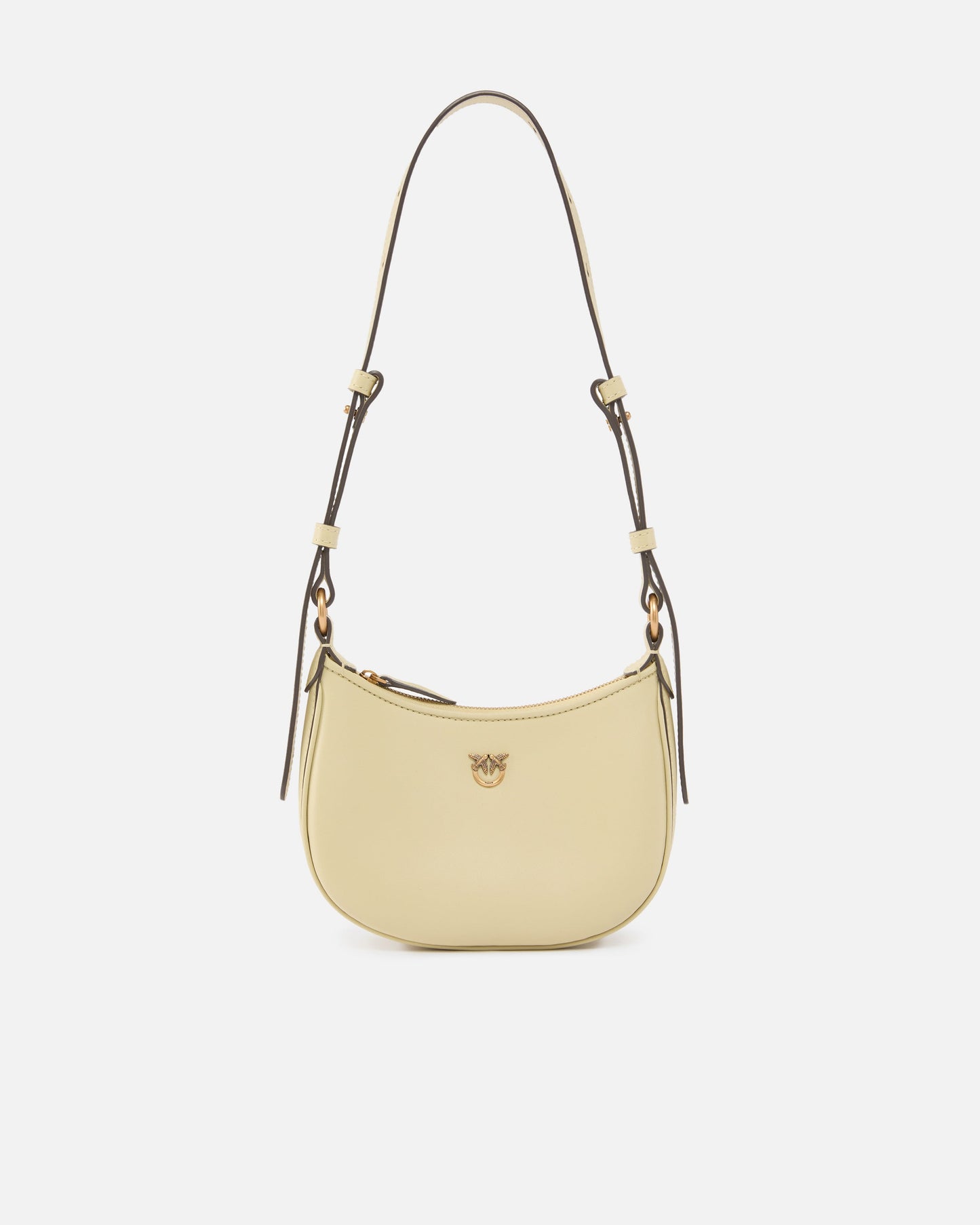Half Moon baby leather shoulder bag
