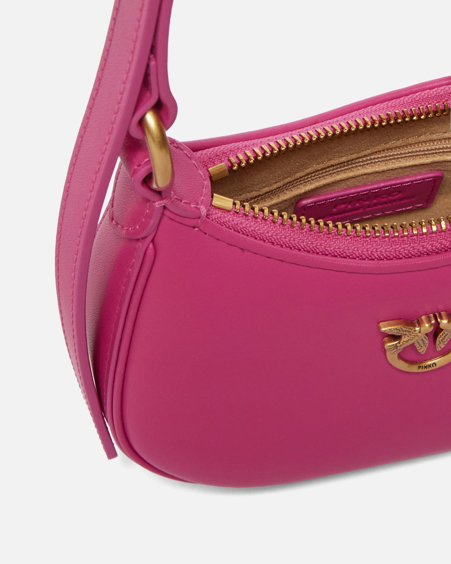 Half Moon baby leather shoulder bag