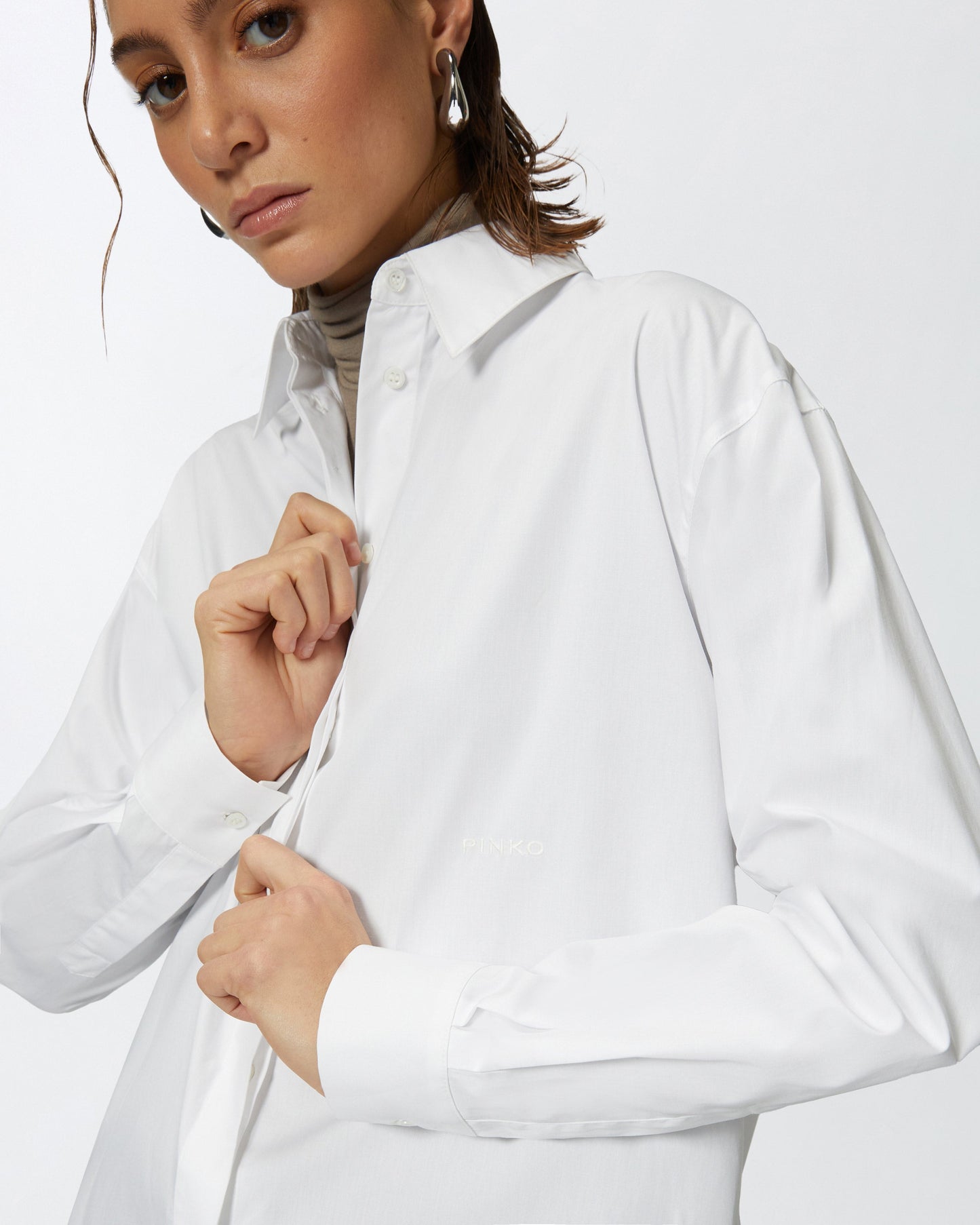 Oversize poplin shirt