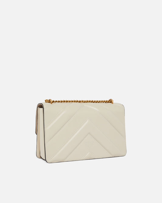 Medium Love Bag One Light chevron nappa leather crossbody bag