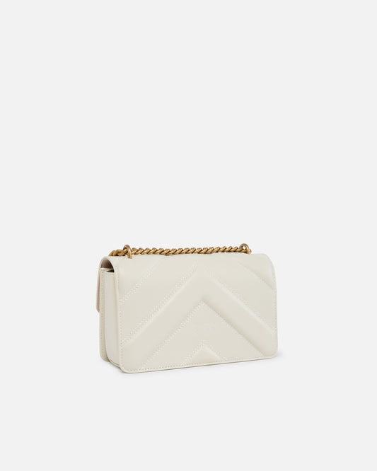 Love Bag mini chevron-quilted nappa leather crossbody bag