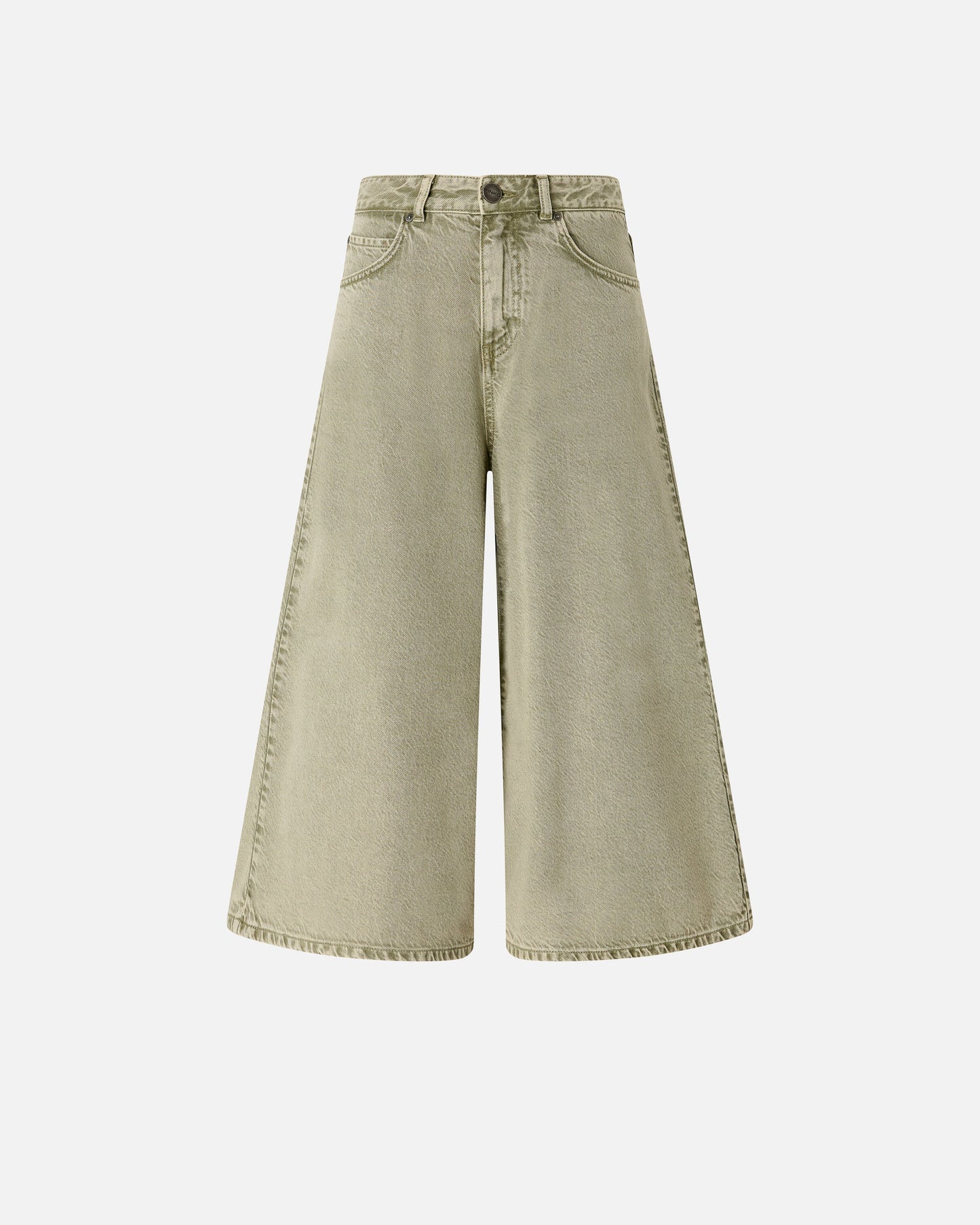 Long denim Bermuda shorts