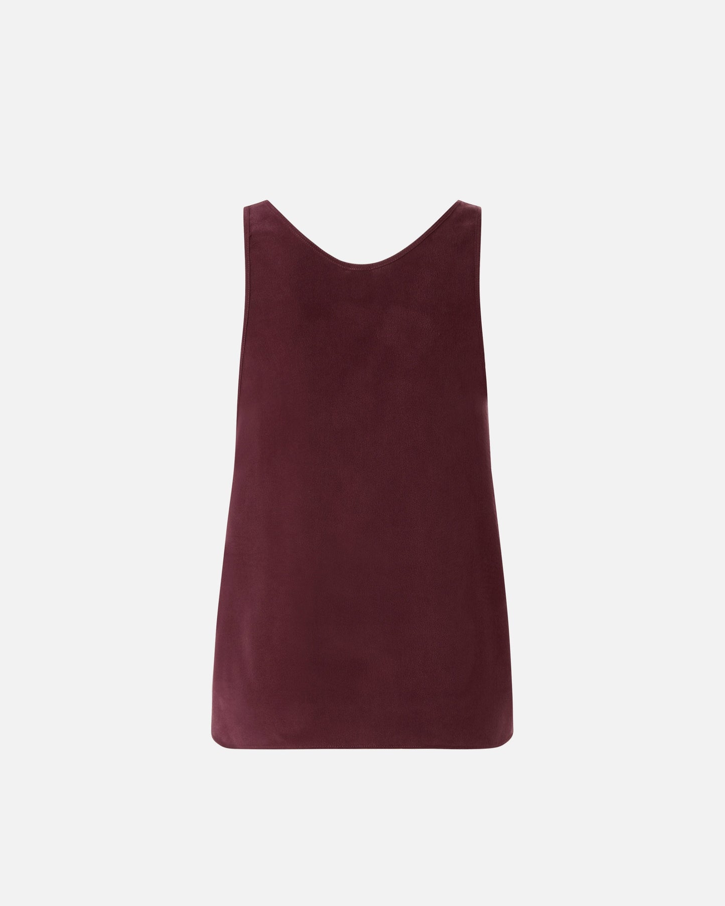 Vest top in sand wash silk