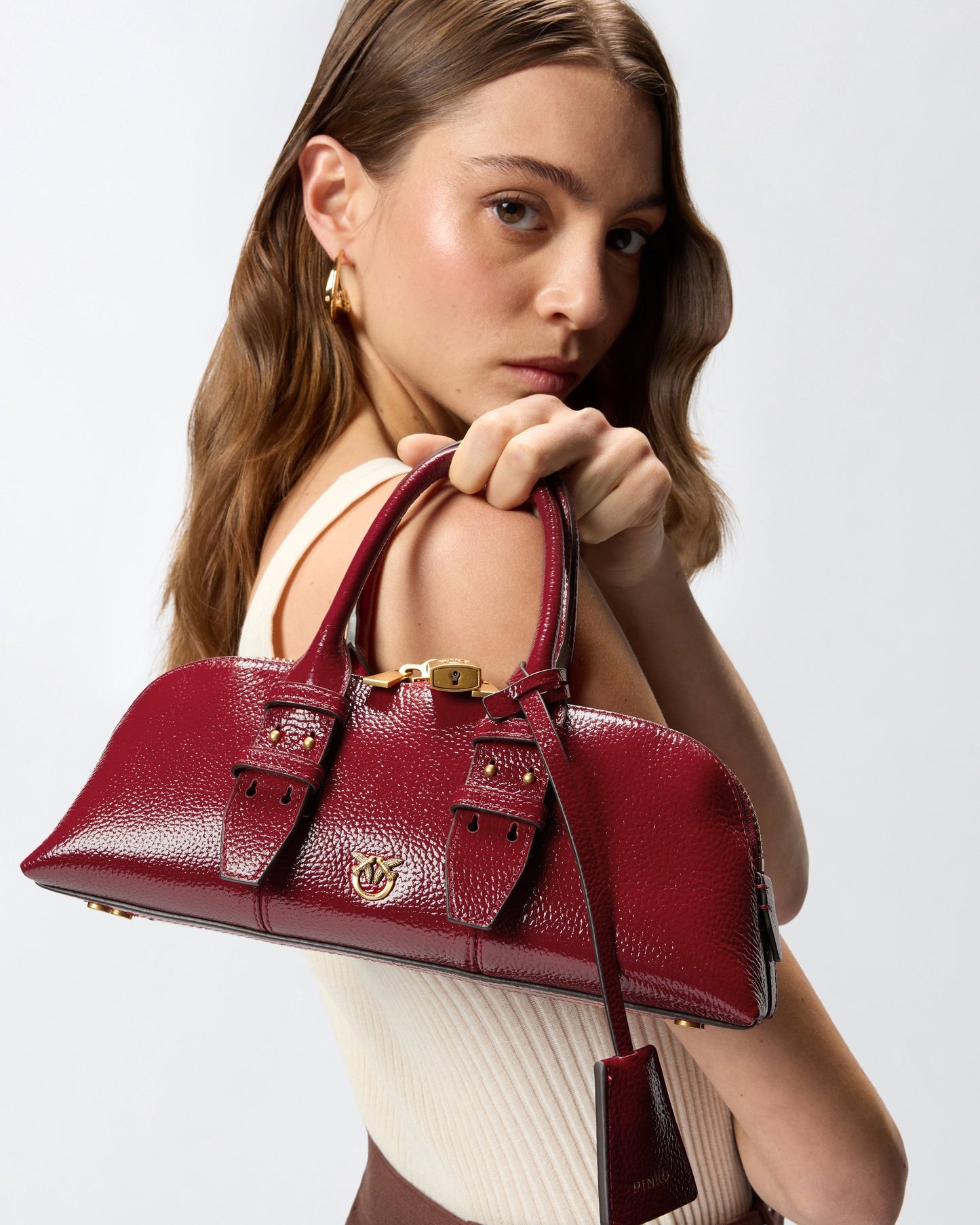 Escape Bag Horizontal small handbag in tumbled leather