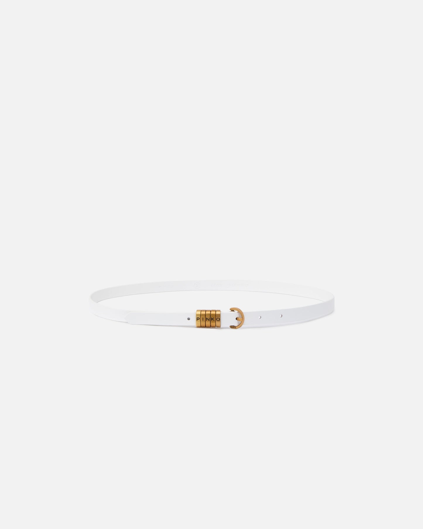 1.2-cm belt with logo lettering logo