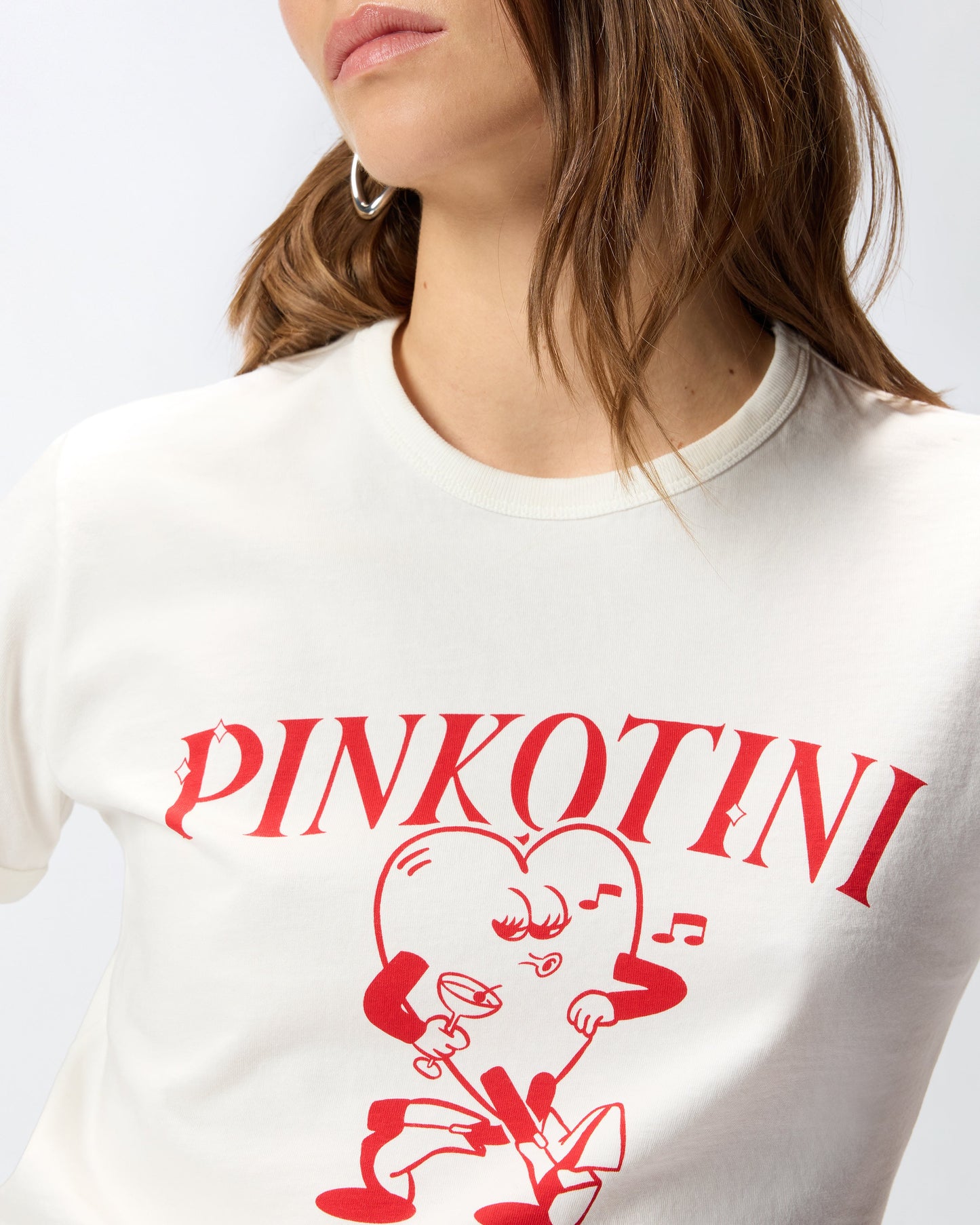 T-shirt with heart and logotini print