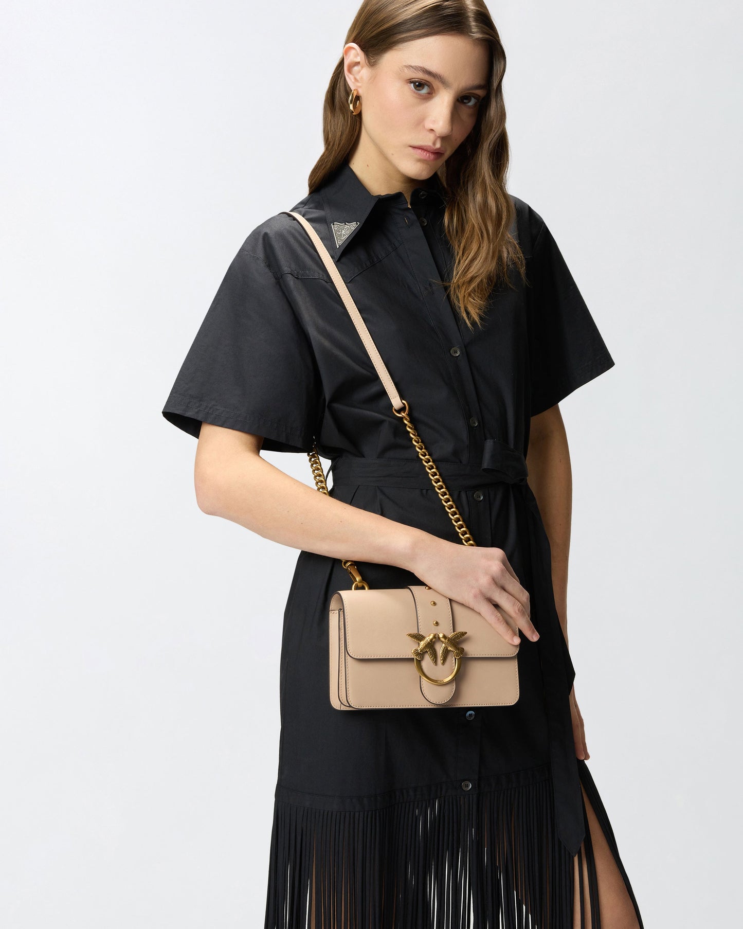 Love Bag One small crossbody bag in leather