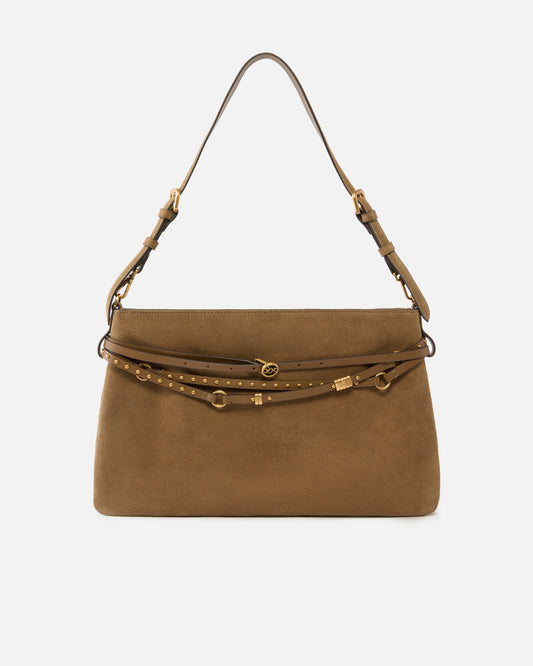 Belt Bag Big large shoulder bag in suede