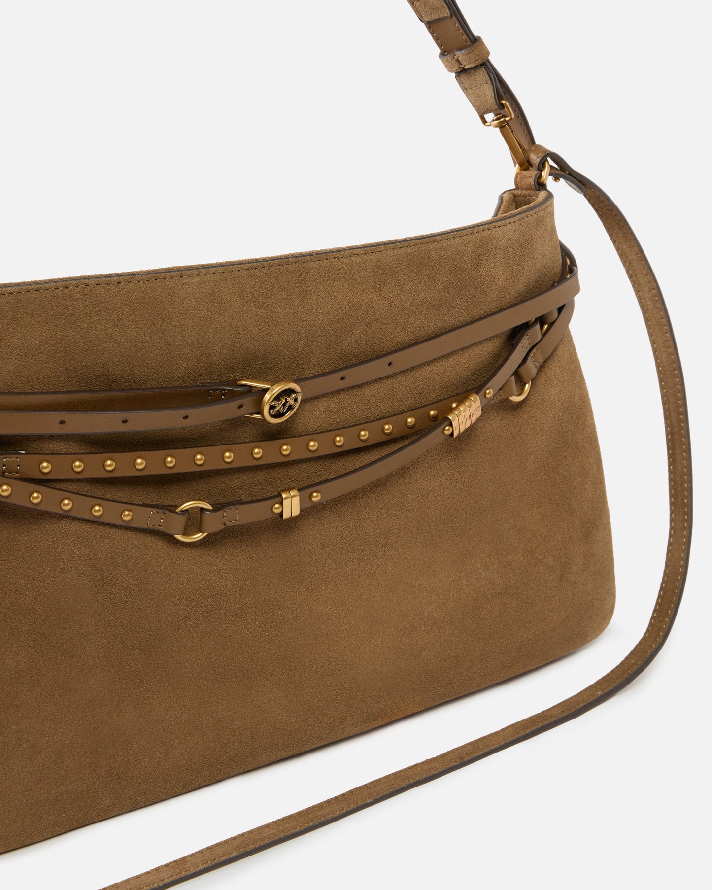 Belt Bag Big large shoulder bag in suede