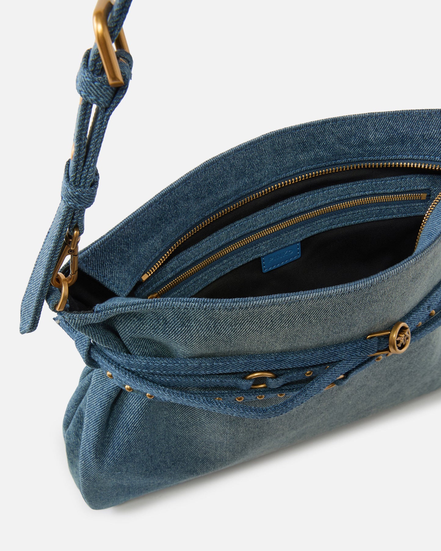 Belt Bag Big large shoulder bag in denim