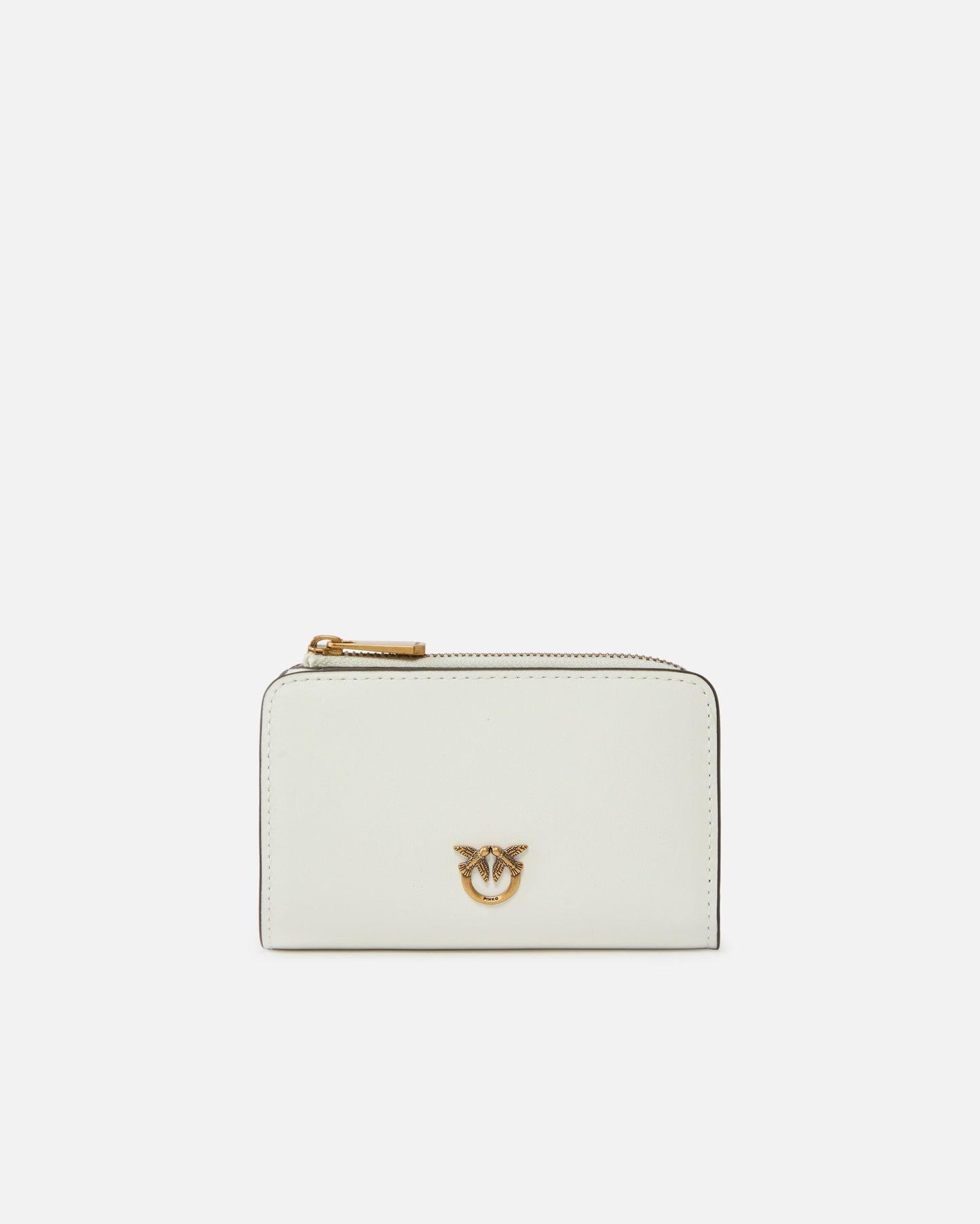 Mini wallet in leather with Love Birds