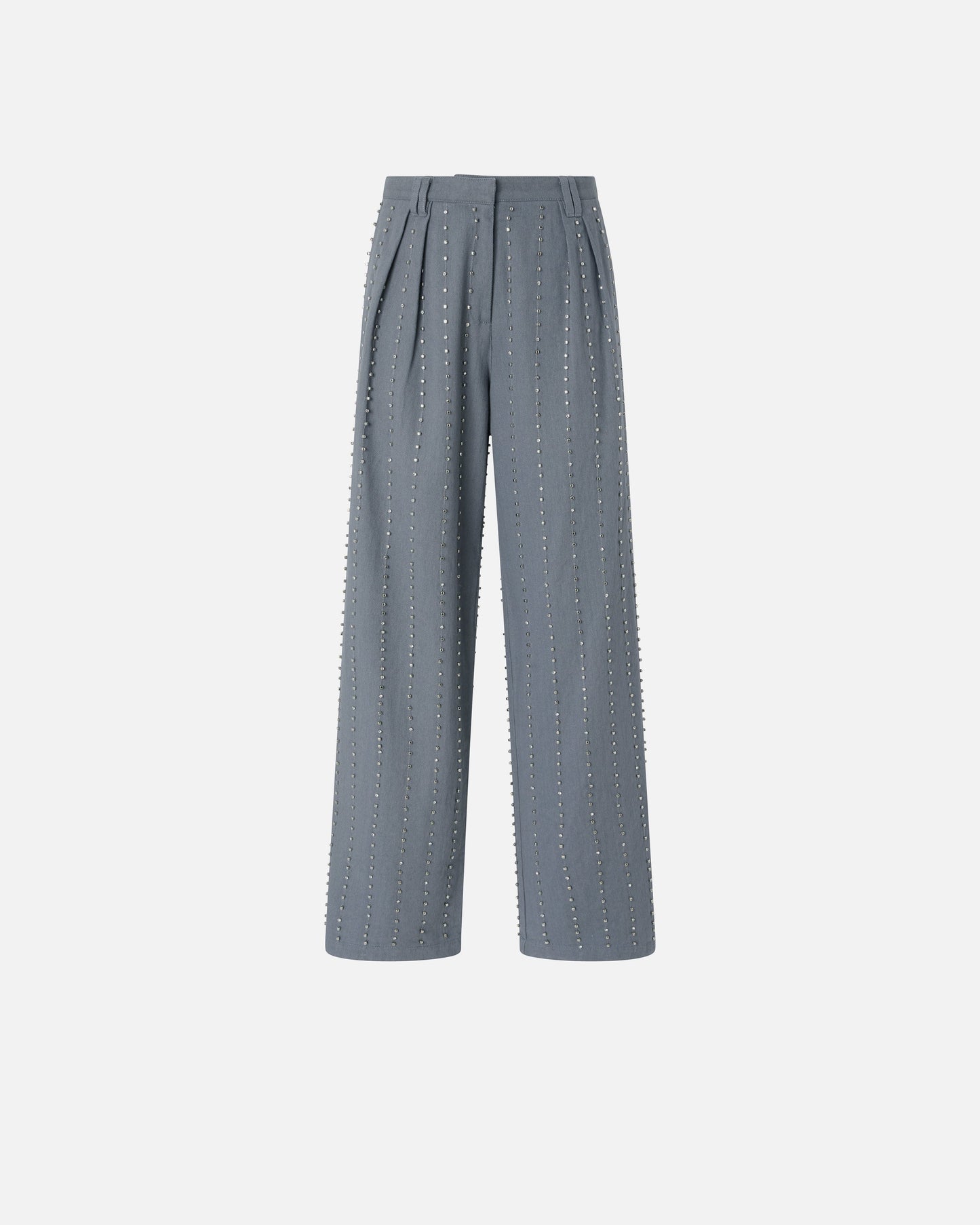 Trousers with jewel stripes