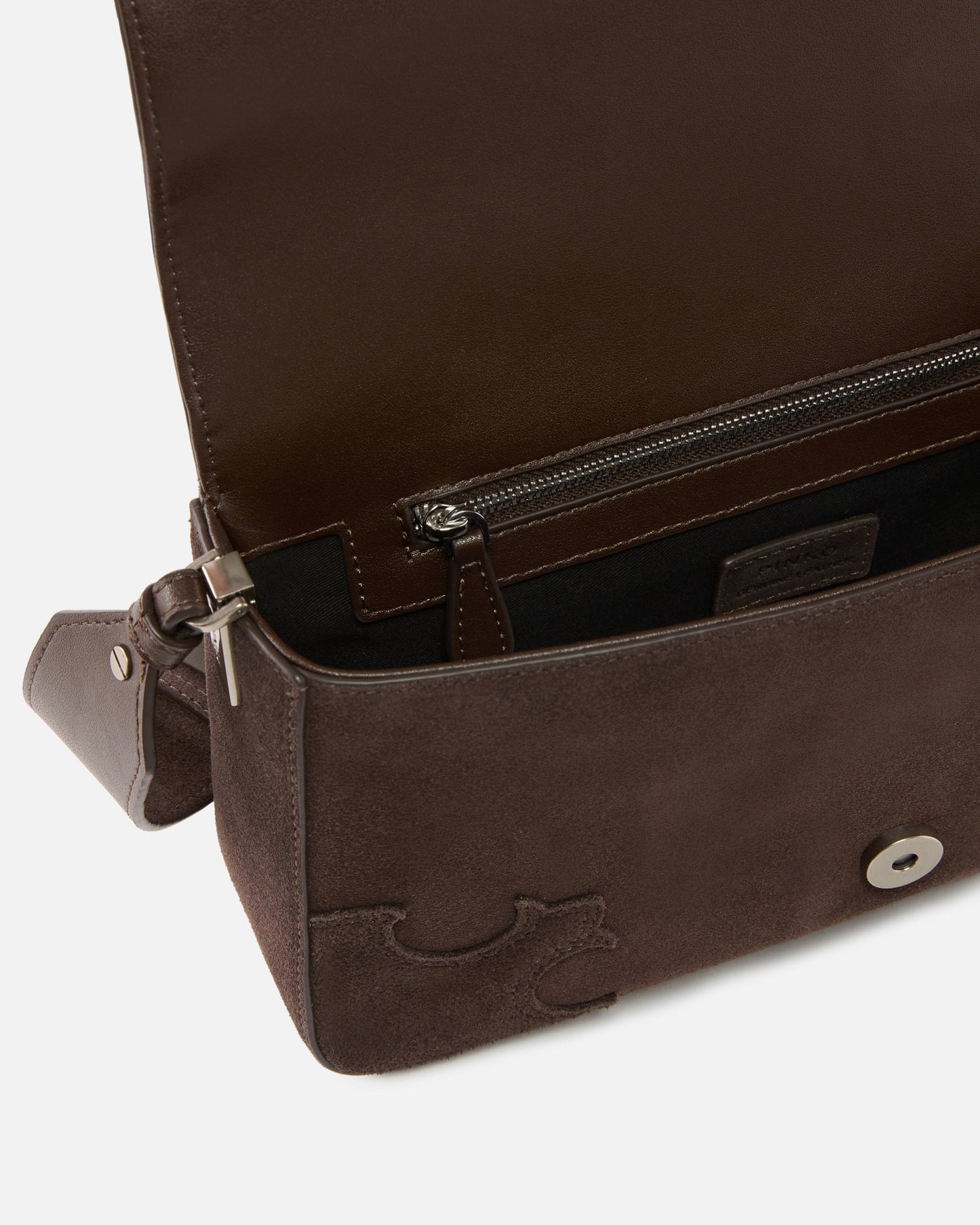 Love Bag One Slouchy medium shoulder bag in suede with inlays