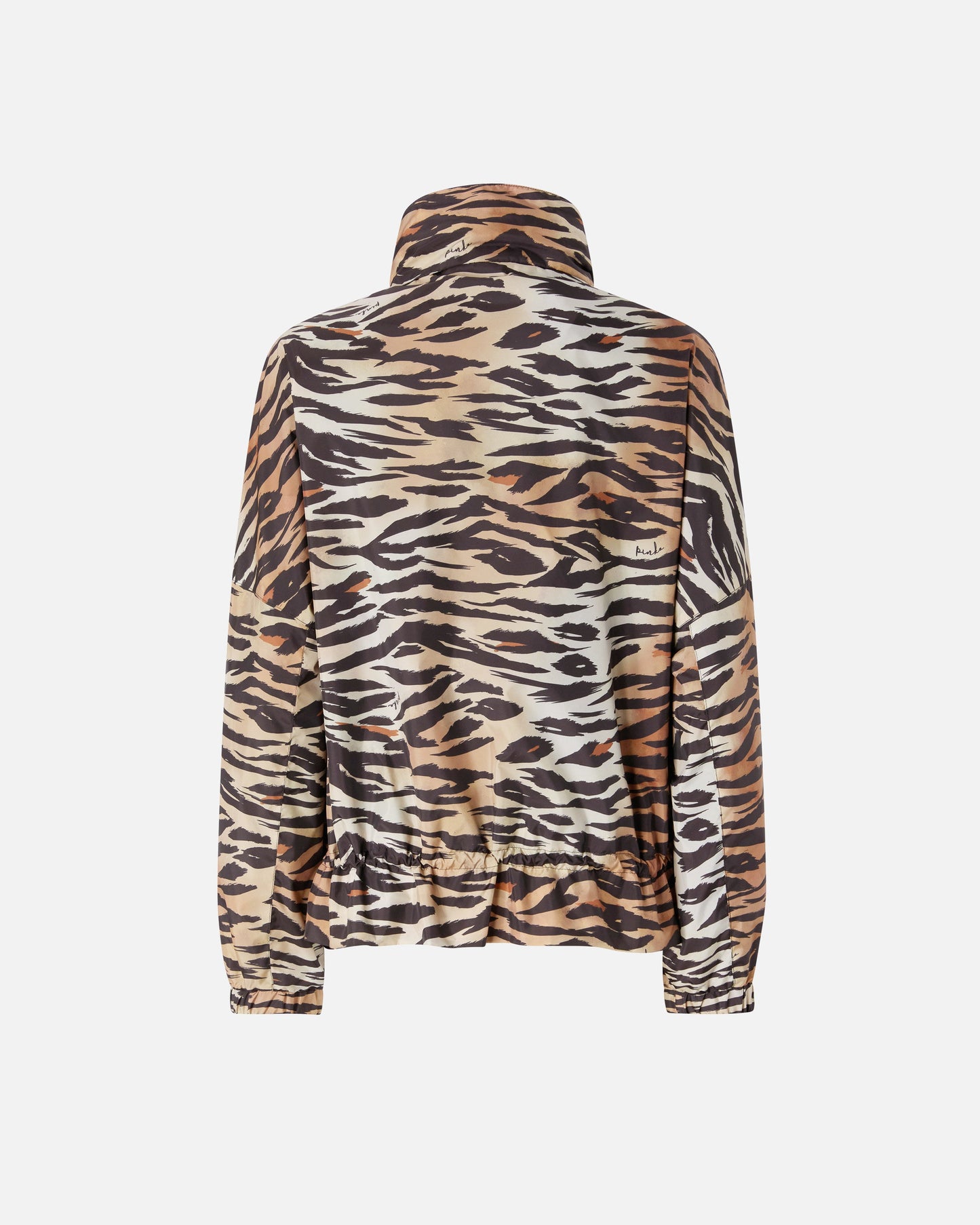 Zipped jacket with tiger print