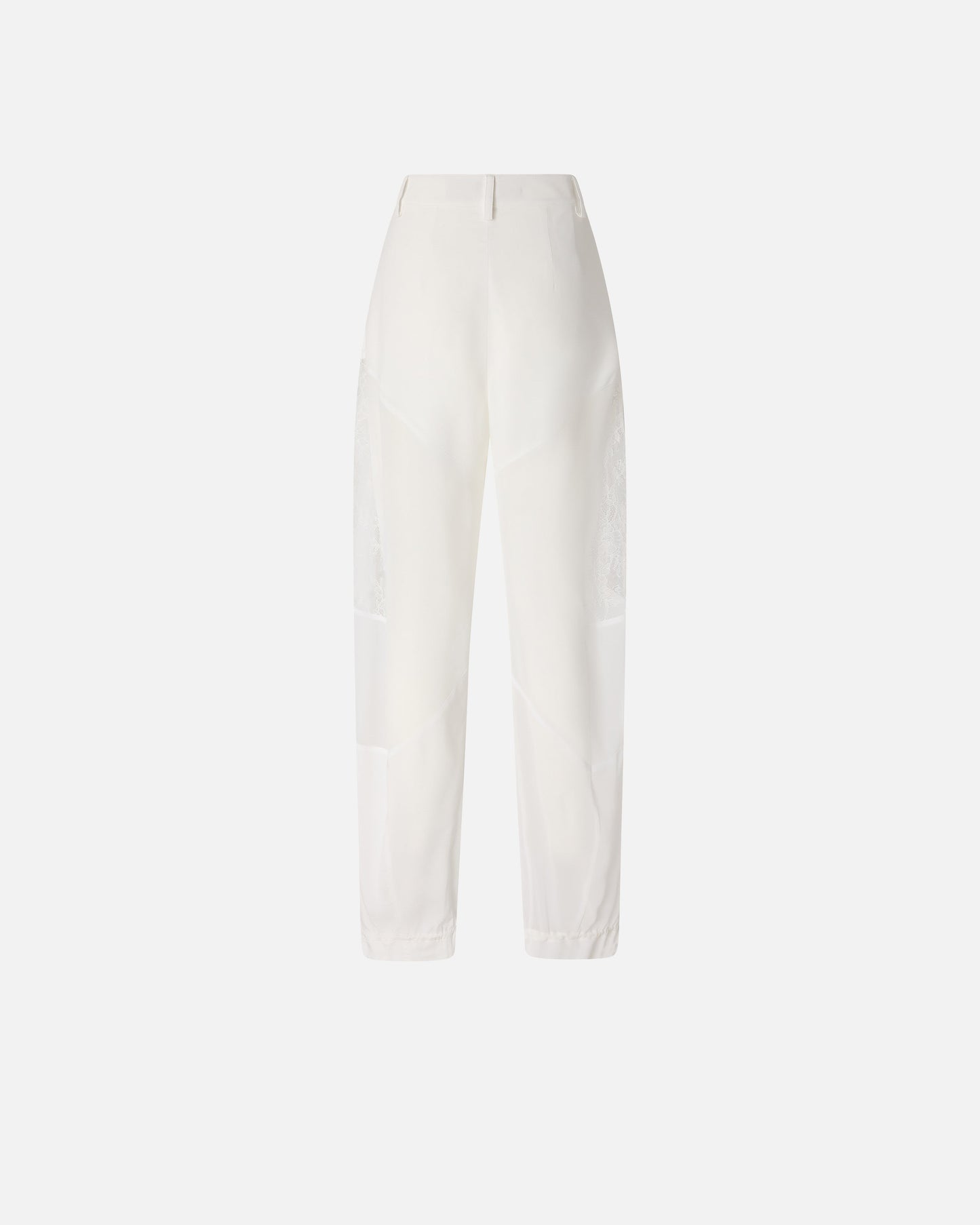 Trousers with lace details