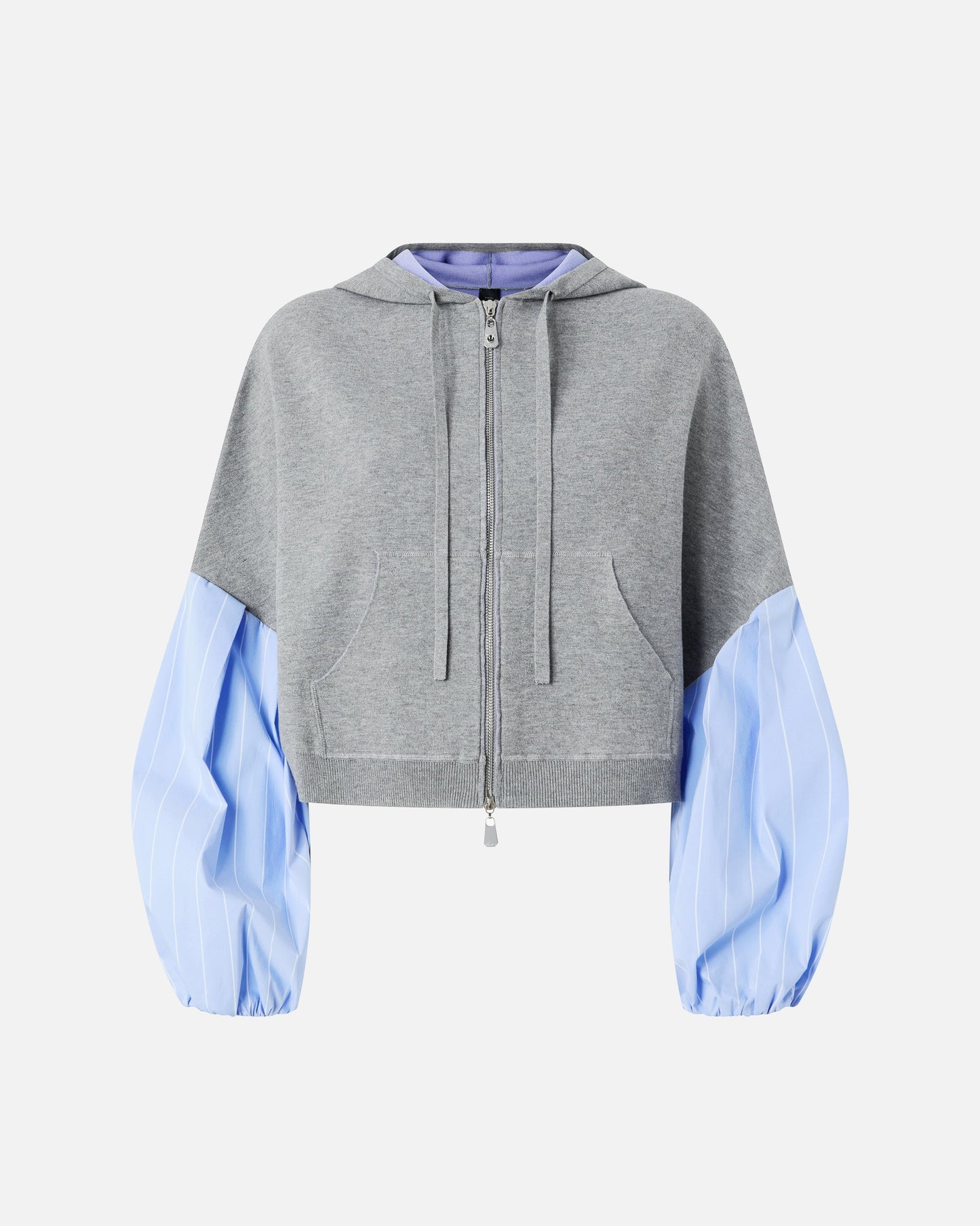 Sweatshirt with shirt insert
