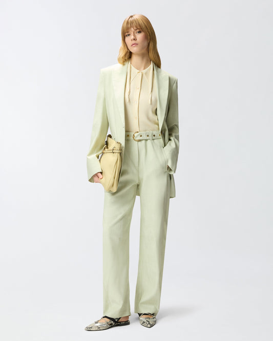 Top with bandana knot and buttons