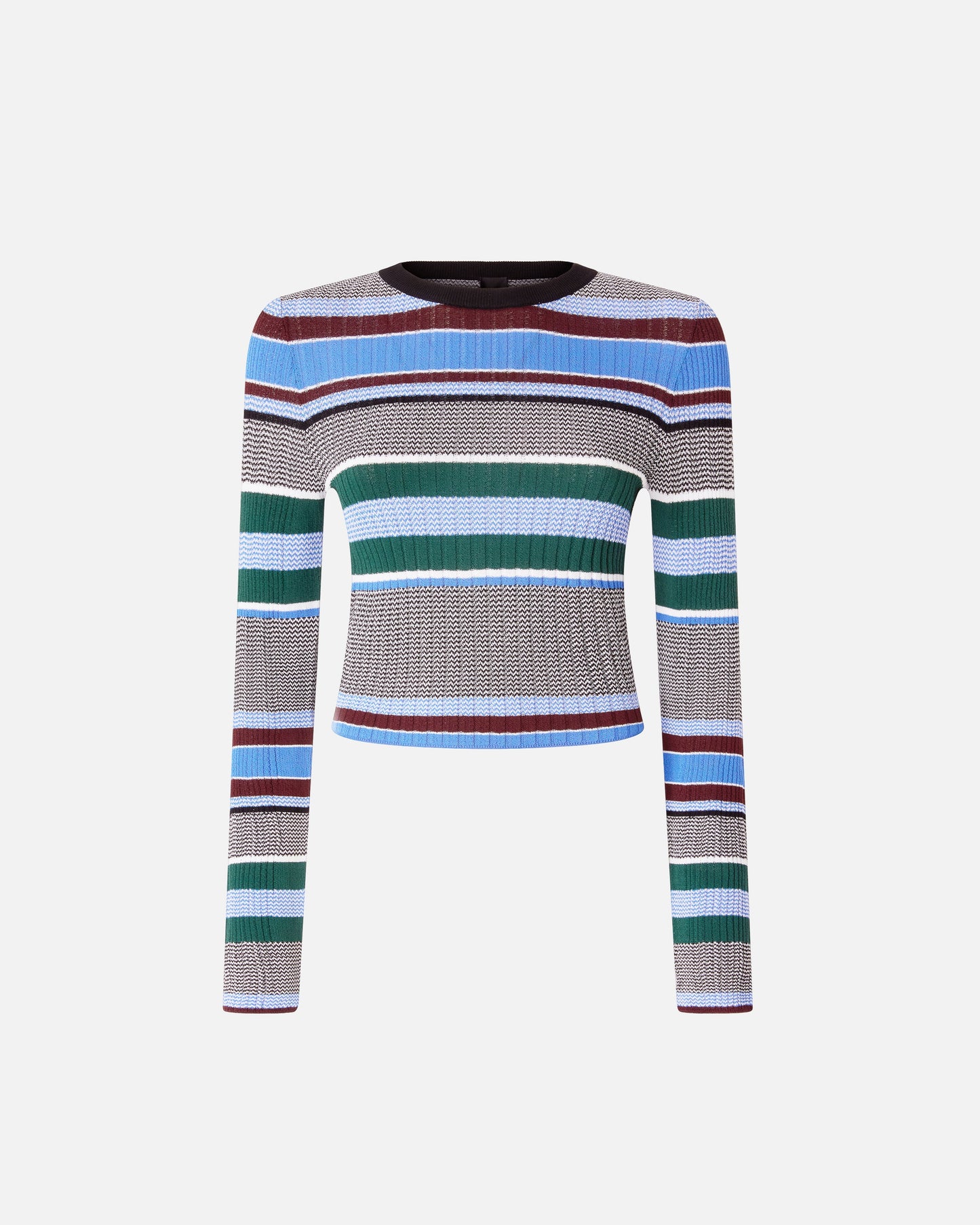 Multicoloured striped sweater