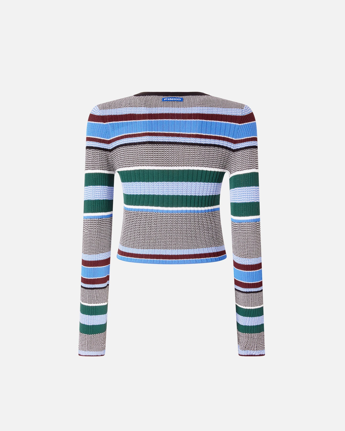 Multicoloured striped sweater